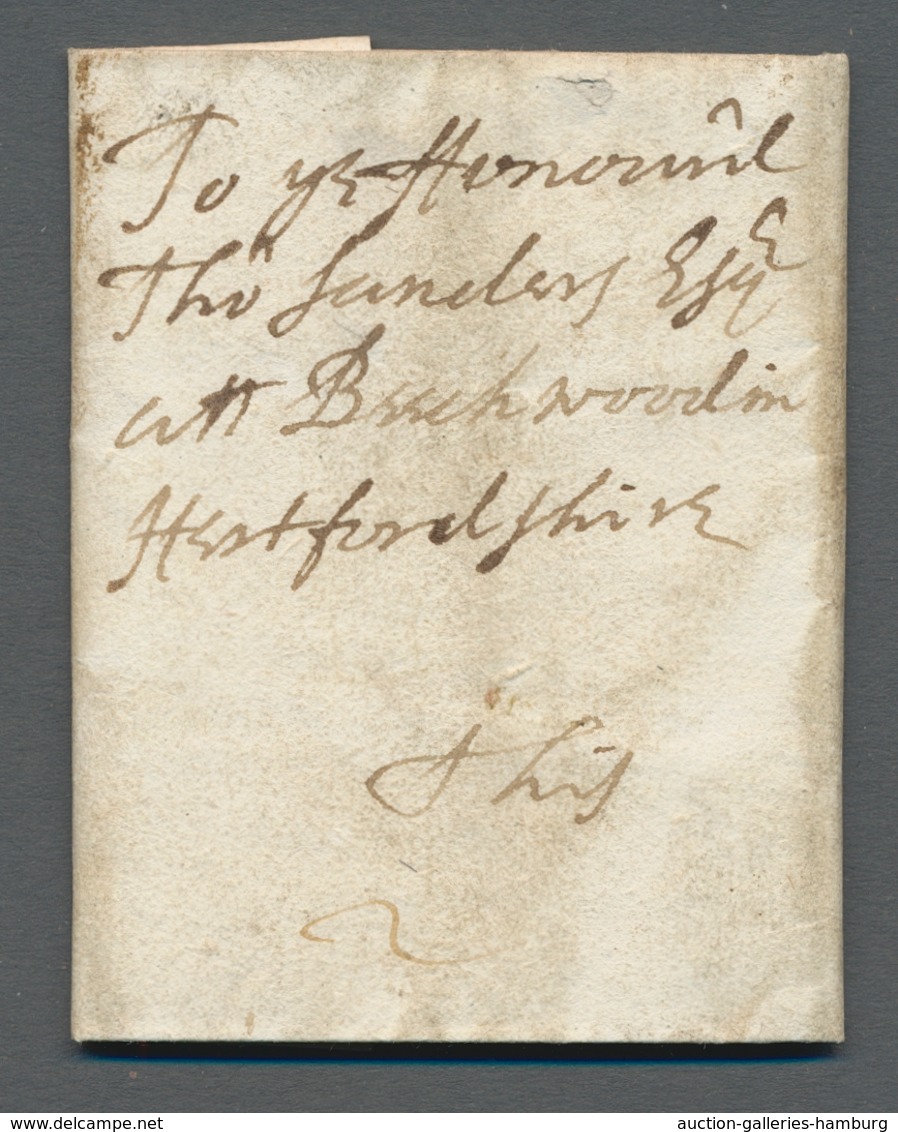 Großbritannien - Vorphilatelie: 1692, Small Pre-philatelic Letter With Complete Content From London - ...-1840 Vorläufer