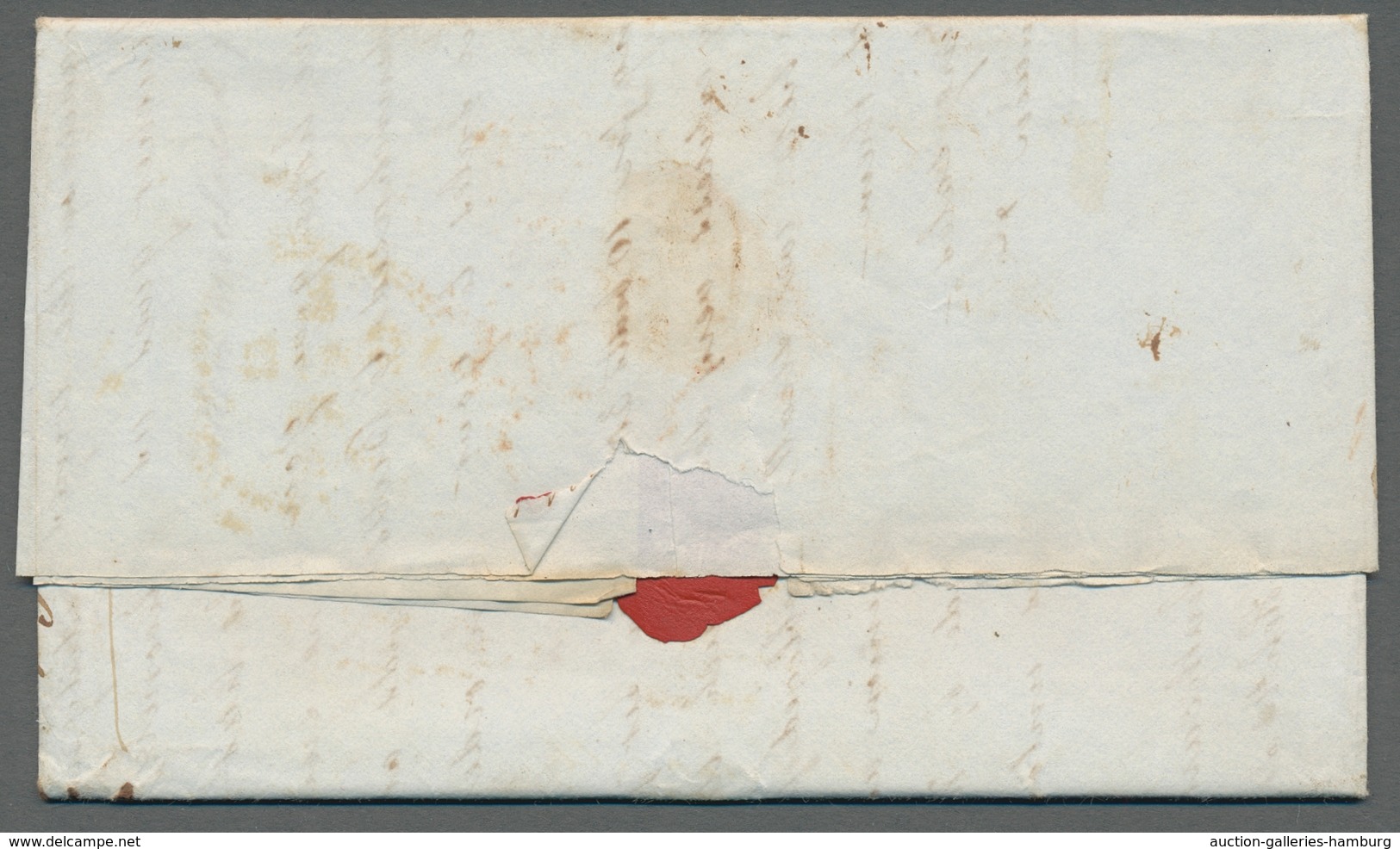 Großbritannien: 1841, Foreign Foreign Letter From London With One-line Postmark "BISHOPSGATE St WITH - Cartas & Documentos