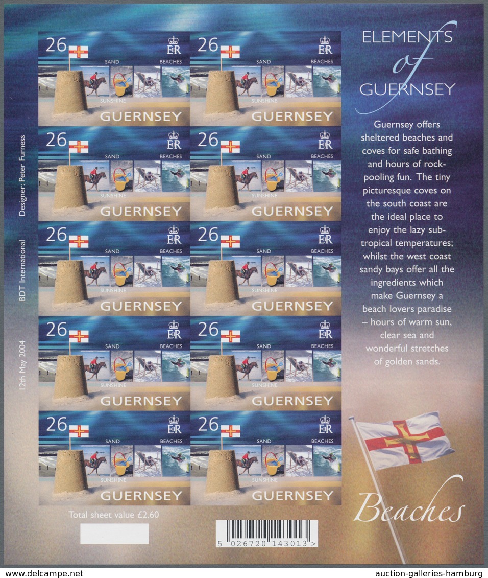 Großbritannien - Guernsey: 2004, 26 P. "Europe - Tourism - Holidays Beach Life", Mint Never Hinged B - Guernsey