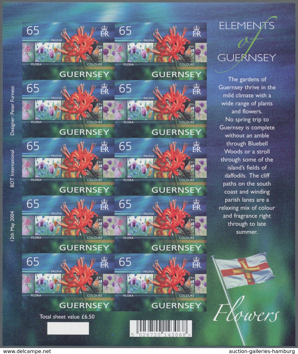 Großbritannien - Guernsey: 2004, 65 P. "Europe - Tourism - Holidays Fauna And Flora", Mint Never Hin - Guernesey