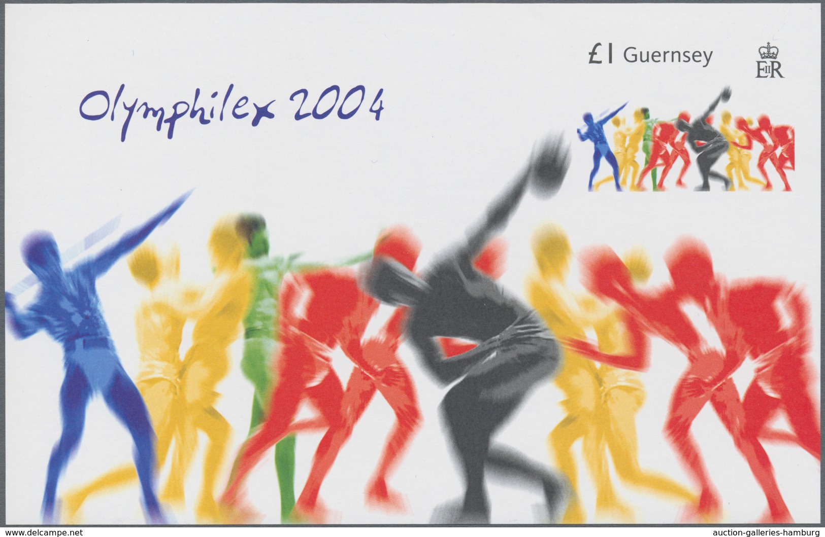 Großbritannien - Guernsey: 2004, Miniature Sheet "Olympic Games In Athens" In Original Size, Perfect - Guernesey