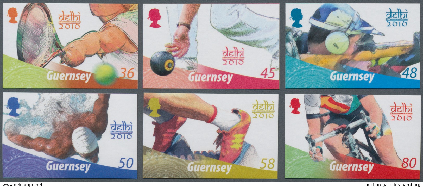 Großbritannien - Guernsey: 2010. Complete Set "40 Years Of Guernsey's Participation In The Commonwea - Guernesey