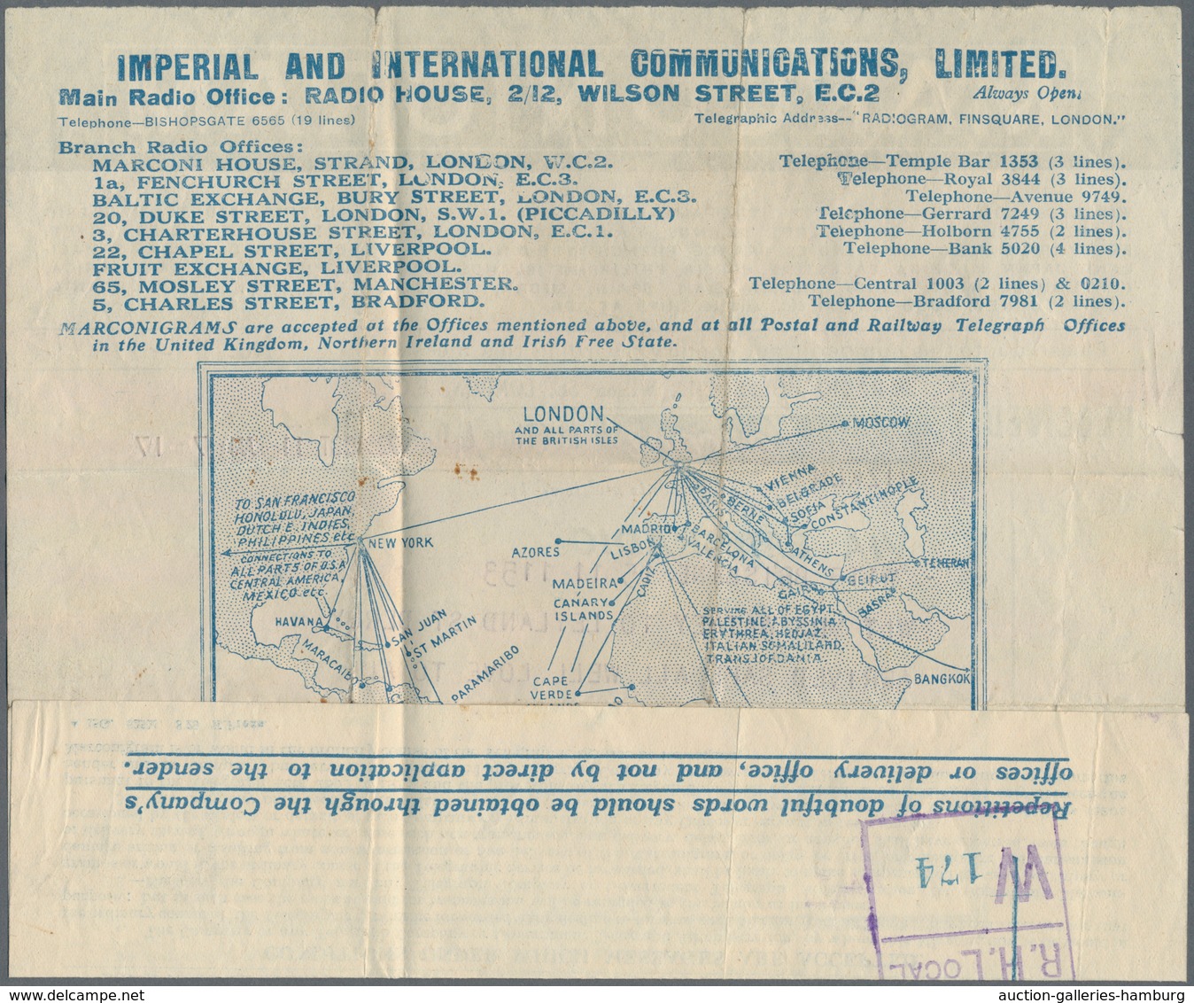 Großbritannien - Besonderheiten: 1916/1930, 3 Telegram Envelopes Including 1916 "Expeditionary Force - Andere & Zonder Classificatie