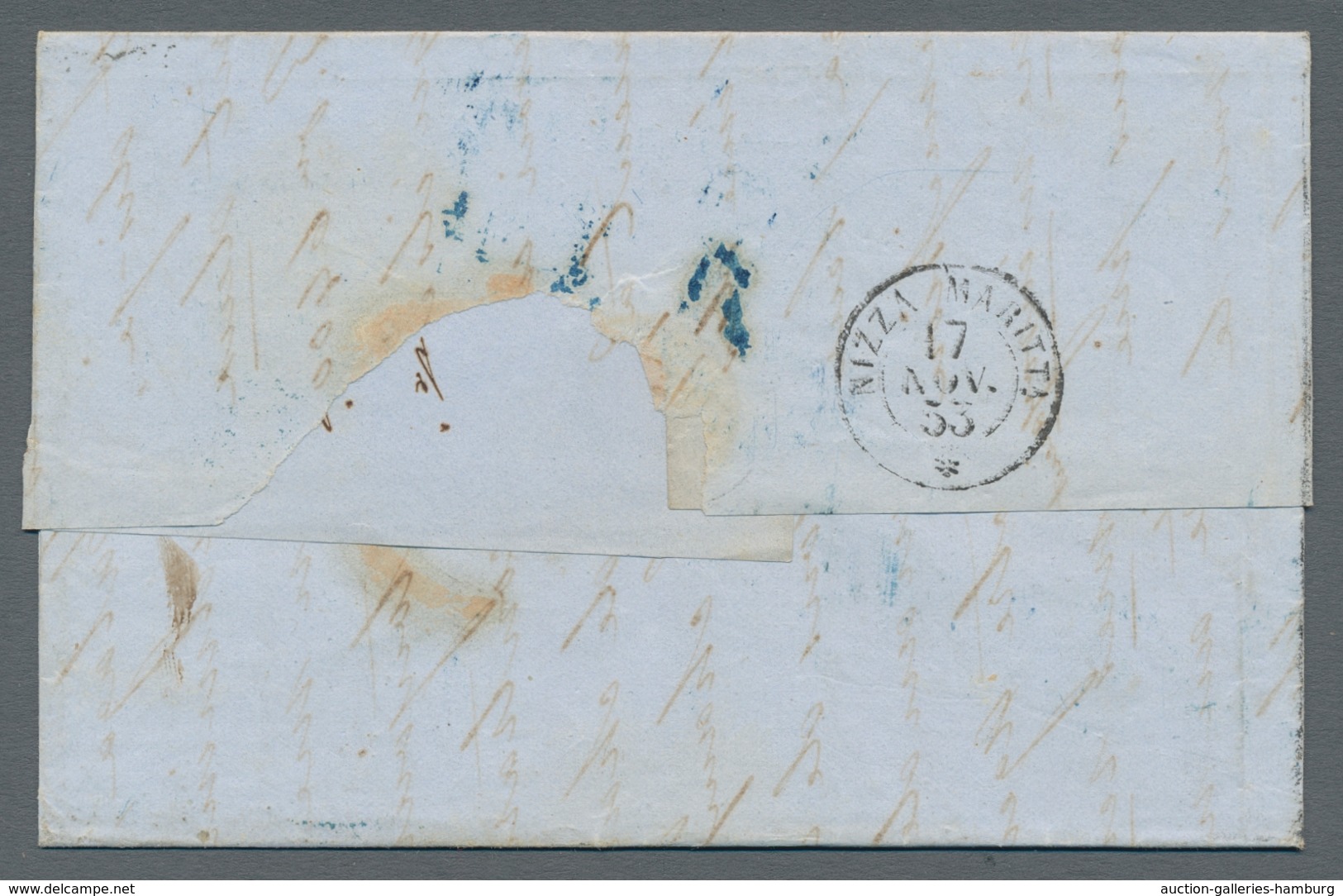 Italien - Vorphilatelie: 1818-1855, Small Lot Of Five Pre-philatelic Or Stampless Letters From Itall - 1. ...-1850 Prefilatelia