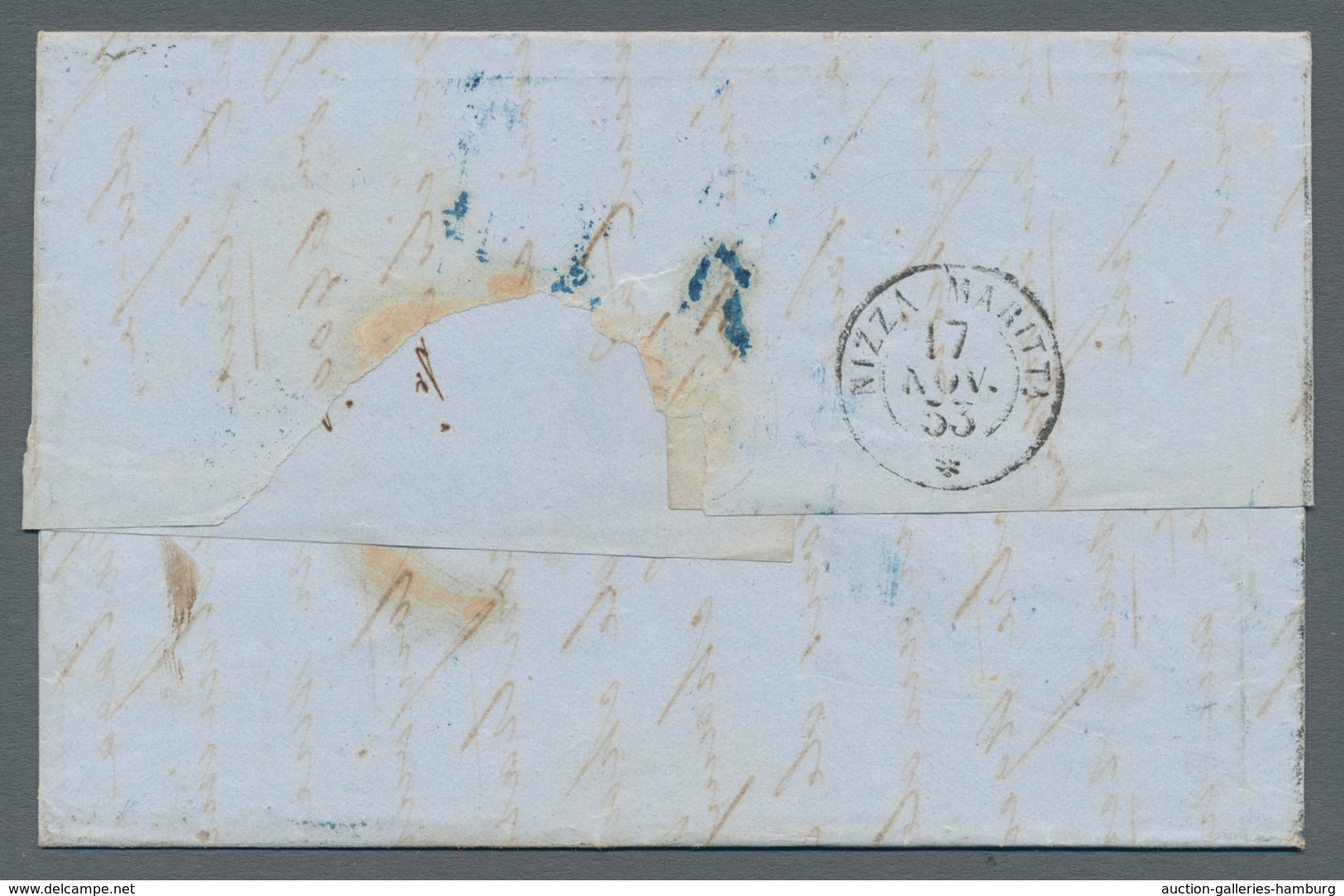 Italien - Vorphilatelie: 1818-1855, Small Lot Of Five Pre-philatelic Or Stampless Letters From Itall - ...-1850 Préphilatélie