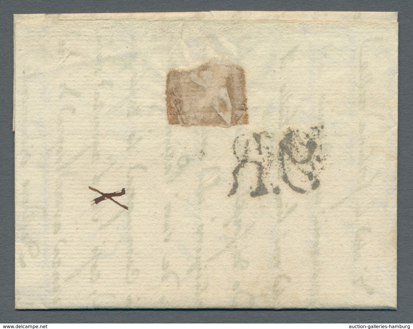 Italien - Vorphilatelie: 1818-1855, Small Lot Of Five Pre-philatelic Or Stampless Letters From Itall - ...-1850 Préphilatélie