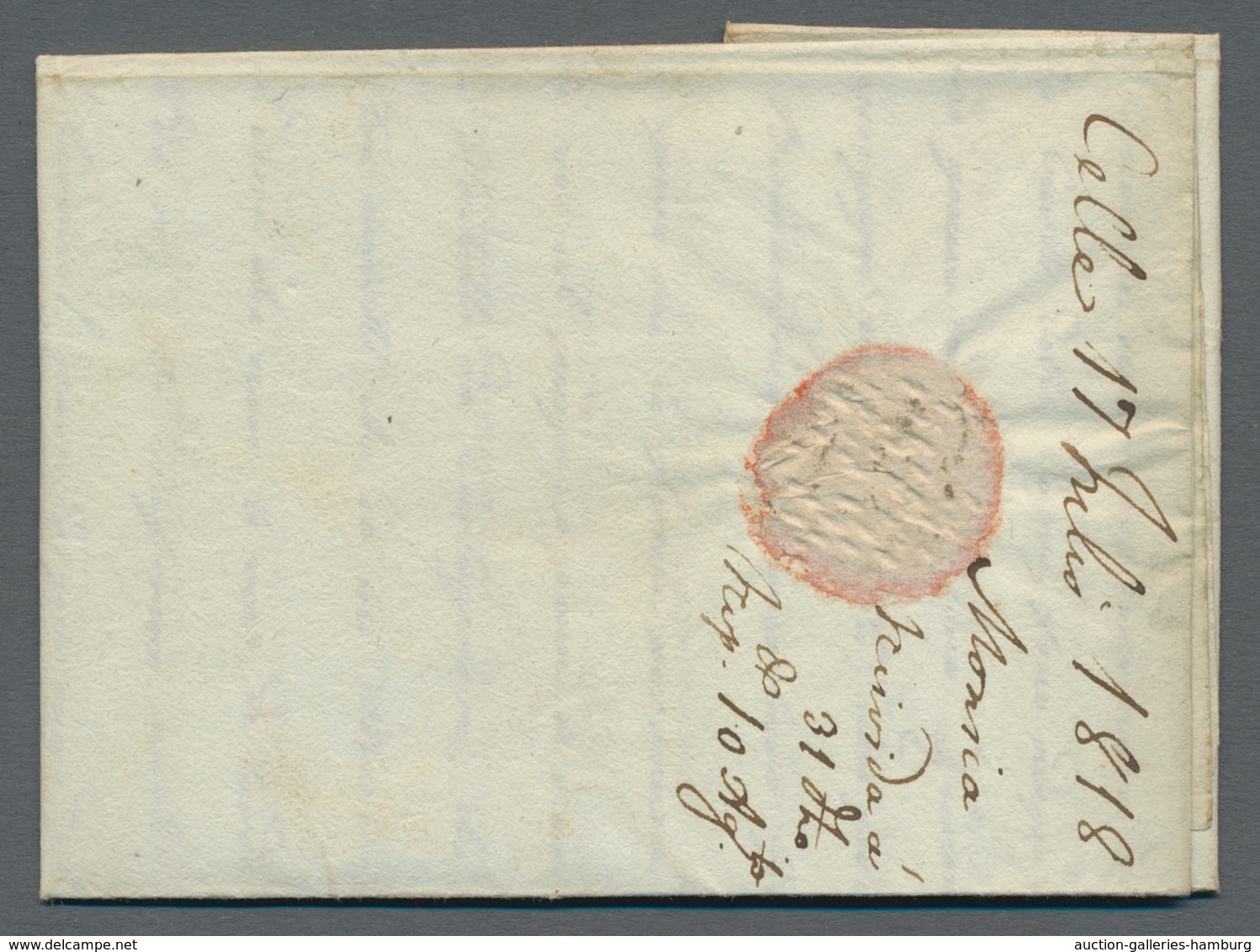 Italien - Vorphilatelie: 1818-1855, small lot of five pre-philatelic or stampless letters from Itall