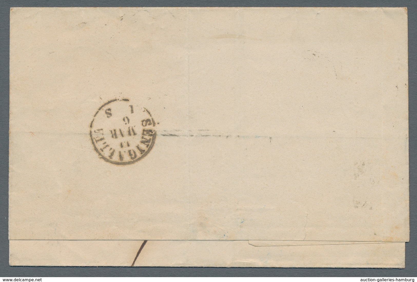 Italien: 1863, Two Attractive Early Italian Covers: Single Franking No. 14 (on One Side Touched) On - Zonder Classificatie