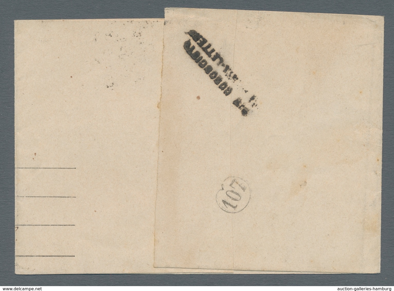 Italien: 1878-1879, Newspaper Stamps On Covers: 2 Centesimi On 0.02 On Wrapper Of The National Bank - Non Classés