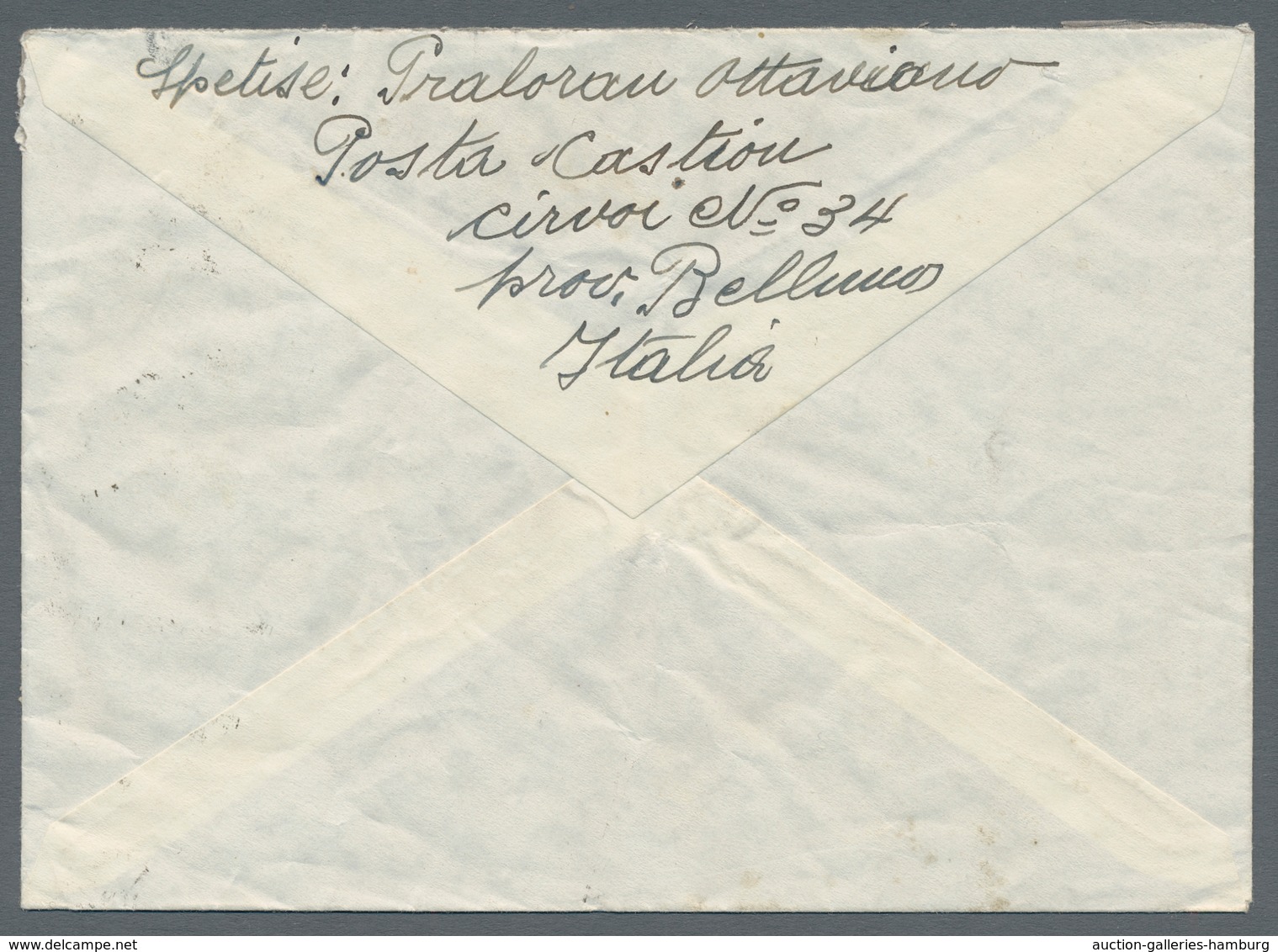 Italien: 1939-1949, Three Interesting Covers Italy: Censorship Letter To The USA, Mass Franking Of T - Sin Clasificación