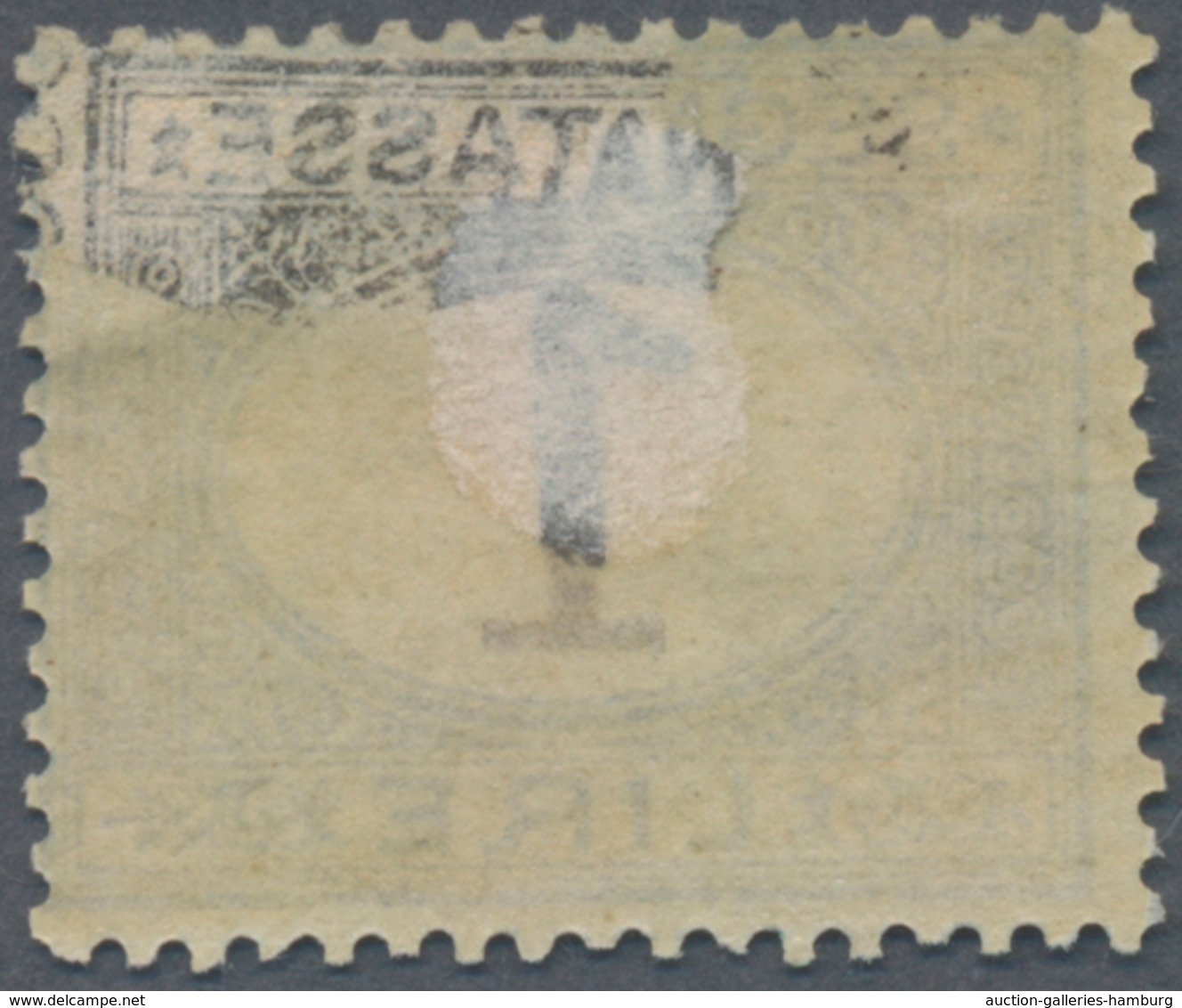 Italien - Portomarken: 1870, Postage Due 1 Lira Blue/brown In Fresh Color With Perfect Perforation A - Portomarken