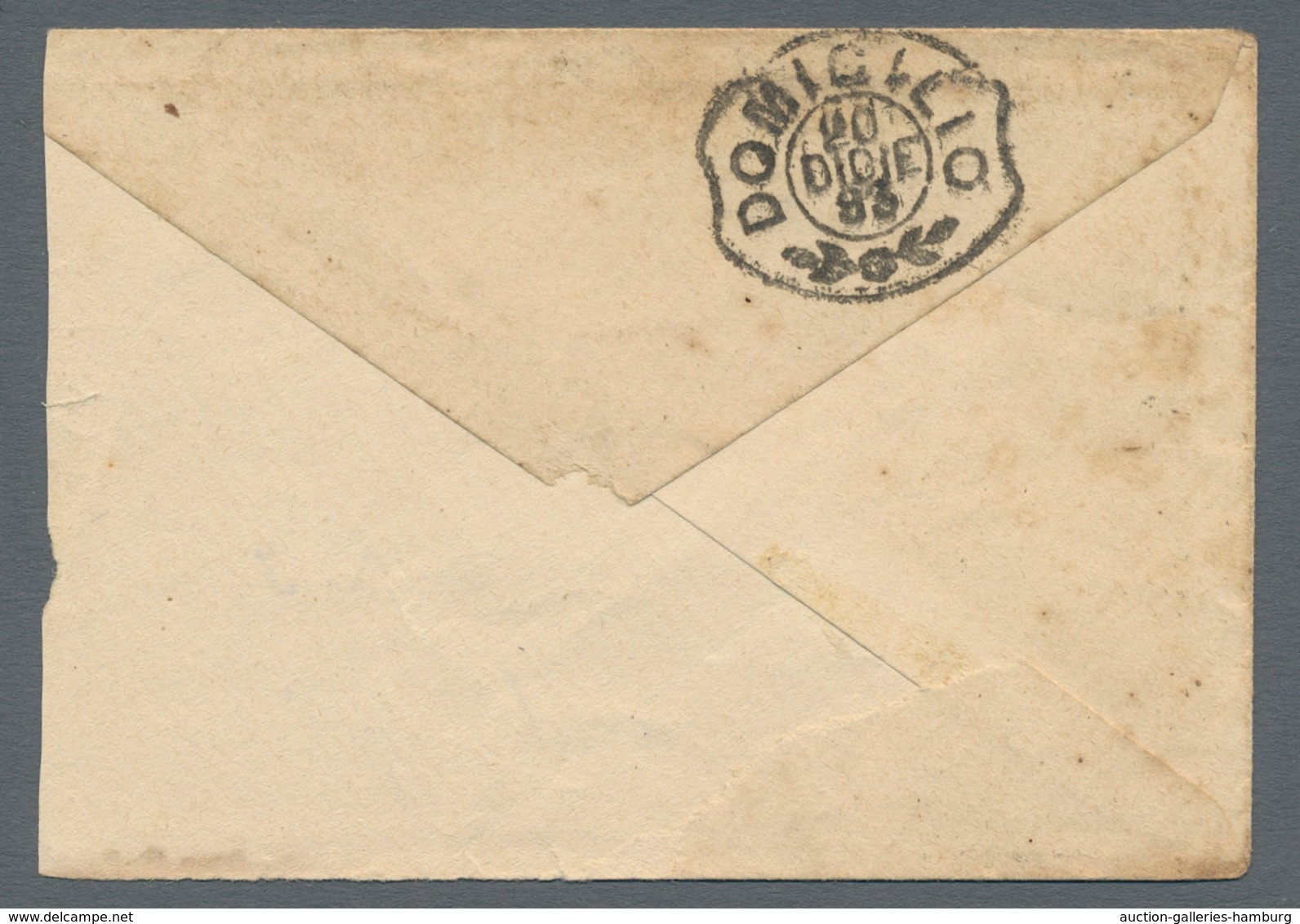 Italien - Stempel: 1867-1893, Small Lot Of Three Card/covers Abroad: Pre-UPU Mourning Letter With Co - Marcofilía