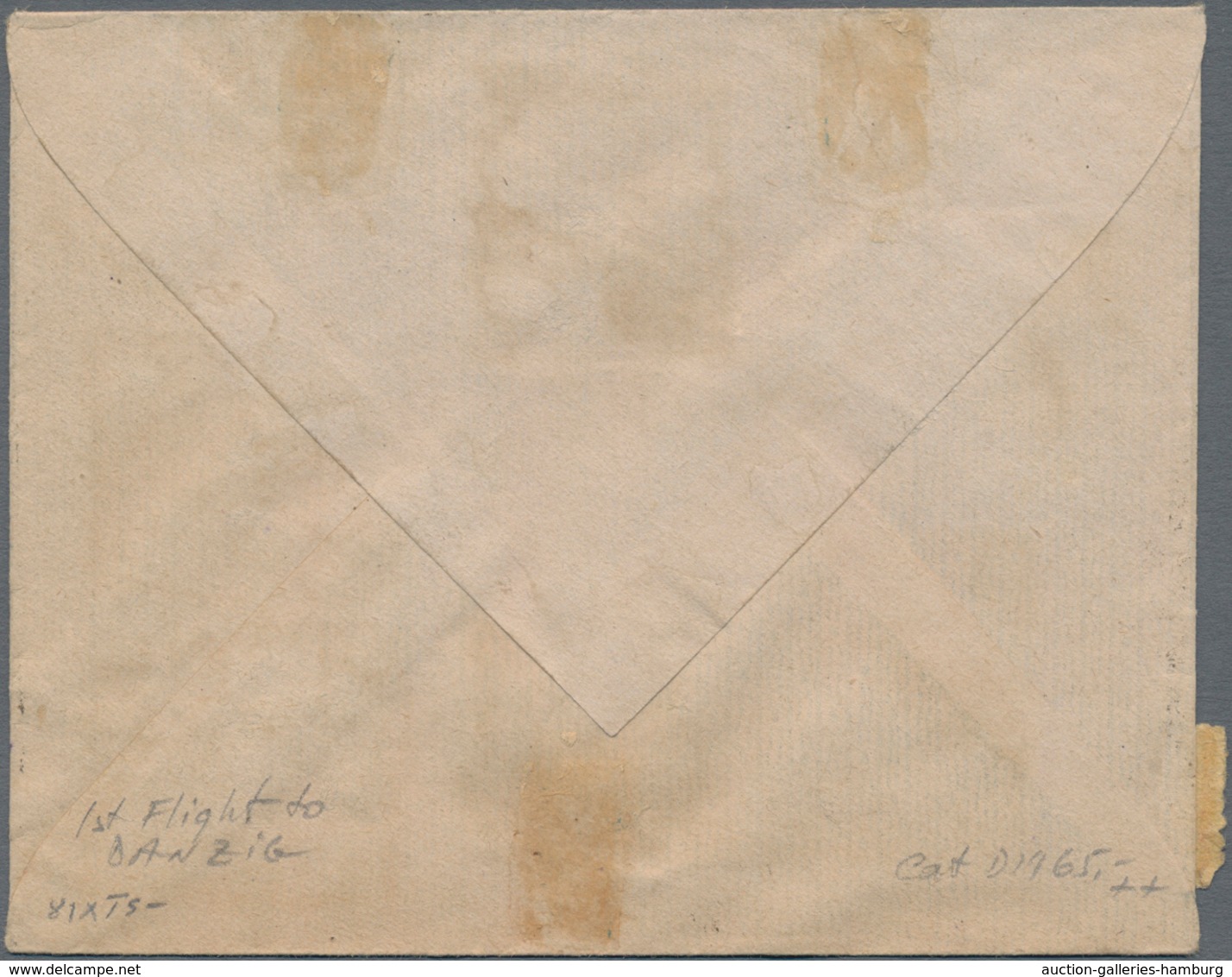 Lettland: 1921, RIGA-DANZIG: Registered Printed Matter And Registered Letter With RIGA "R" Numerator - Letonia