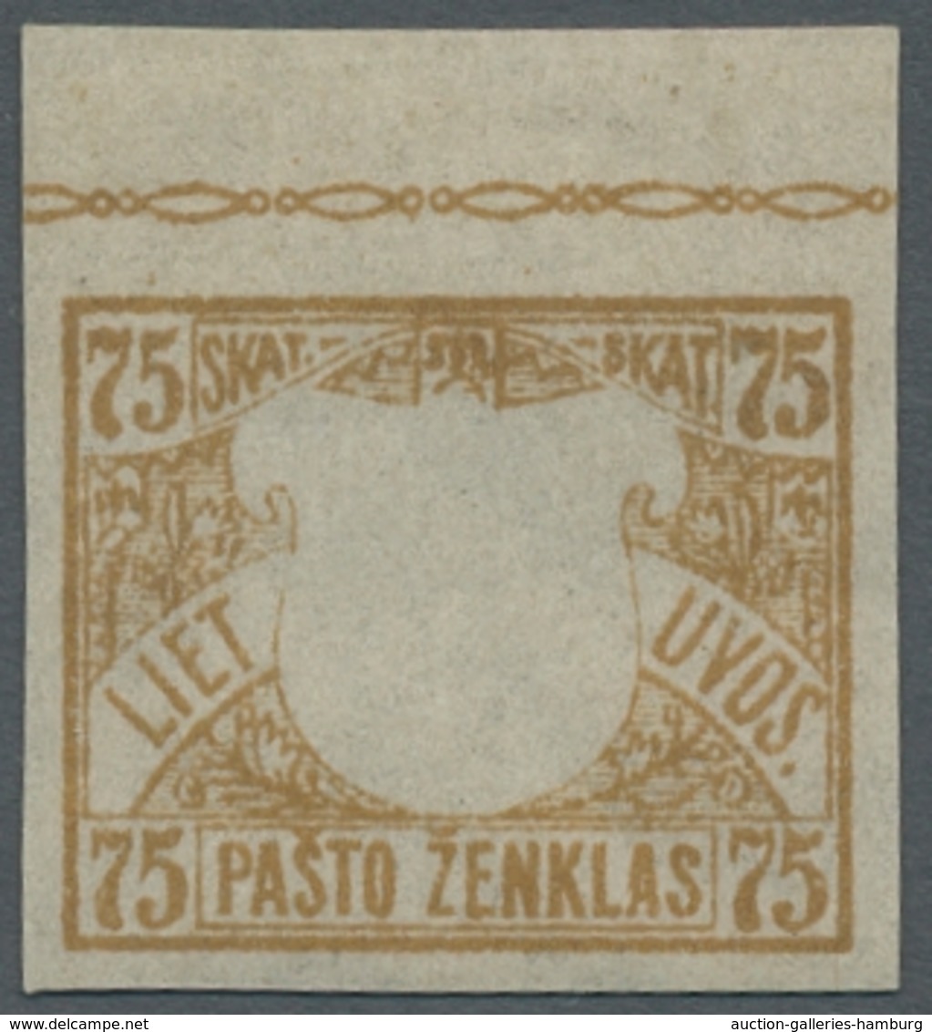 Litauen: 1919, "3rd And 4th Berlin Issue", Small Compilation Of 20 Values With Variations, Such As S - Litauen