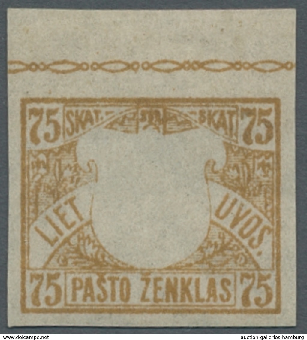 Litauen: 1919, "3rd And 4th Berlin Issue", Small Compilation Of 20 Values With Variations, Such As S - Lituanie