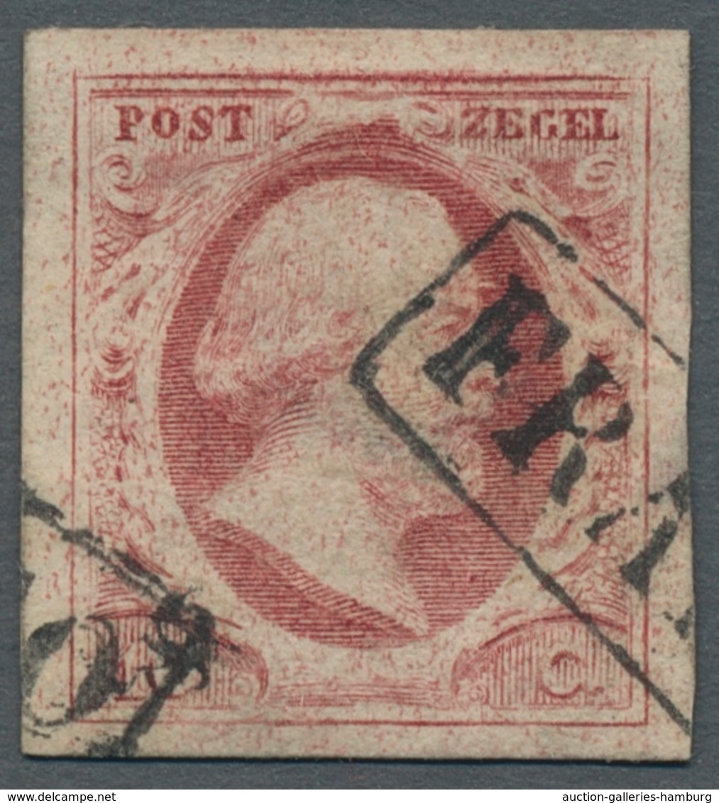 Niederlande: 1852-1860, (approx.) Lot Of 6 Full Margins Stamps Of The First Series, Including Michel - Andere & Zonder Classificatie