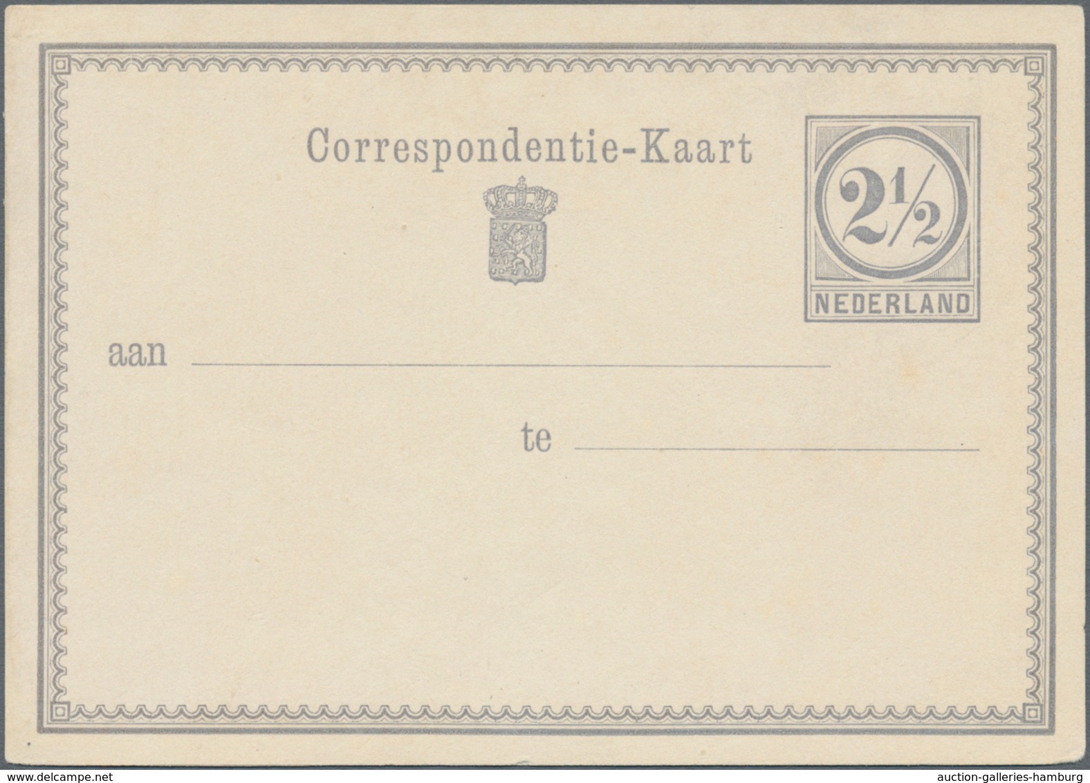 Niederlande - Ganzsachen: 1876, Five Unused Postal Stationeries As Rare Proofs In Different Colors, - Ganzsachen