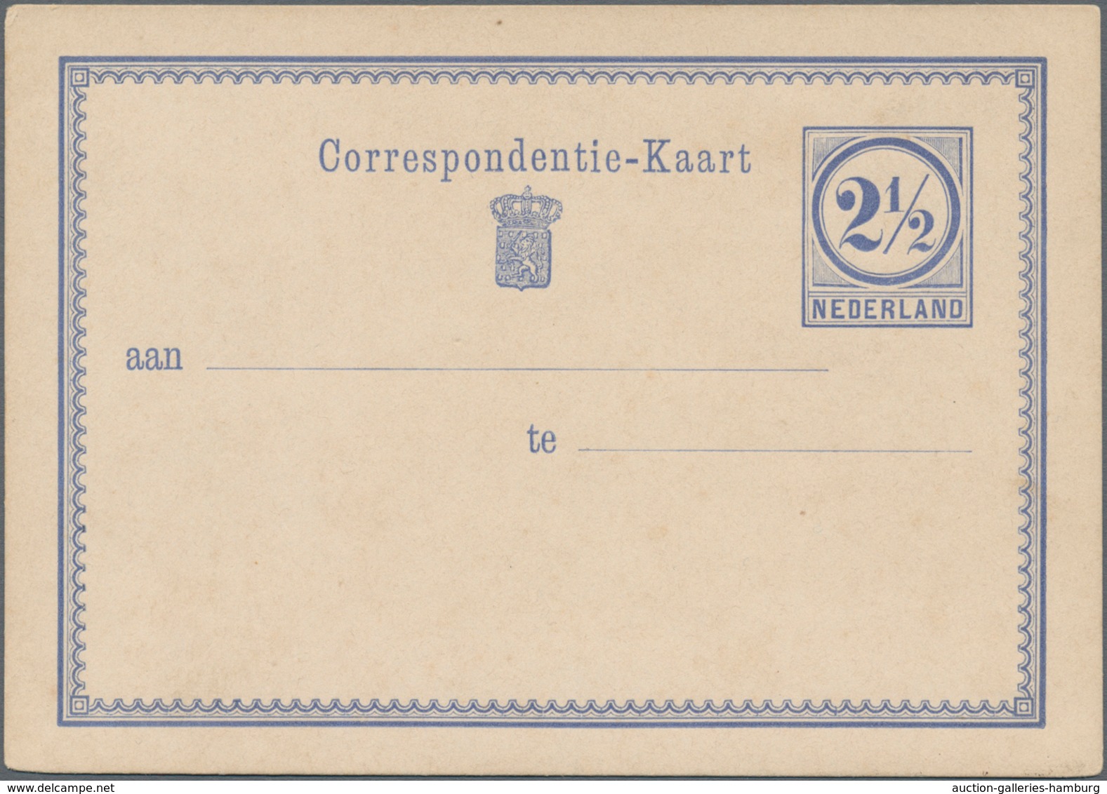 Niederlande - Ganzsachen: 1876, Five Unused Postal Stationeries As Rare Proofs In Different Colors, - Material Postal