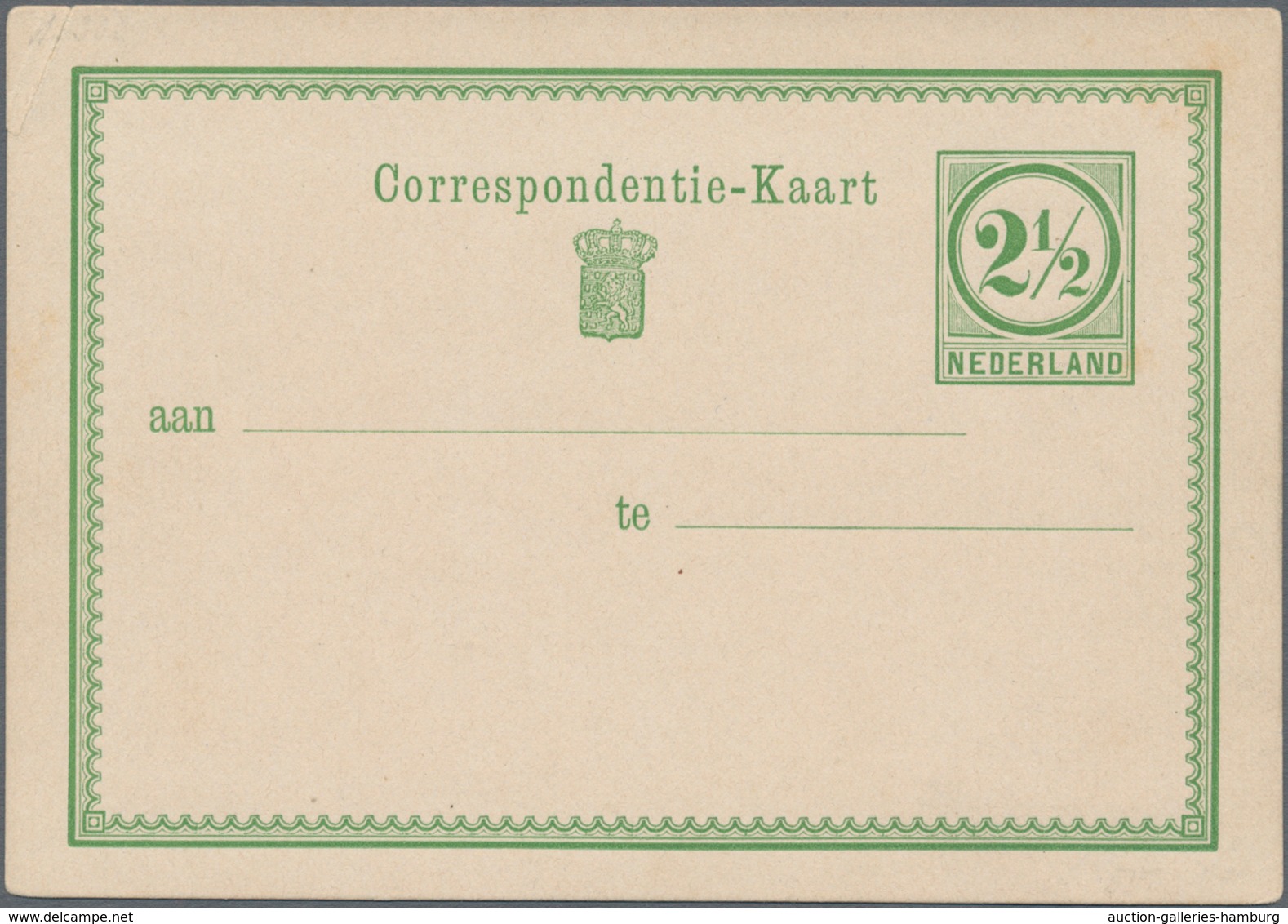 Niederlande - Ganzsachen: 1876, Five Unused Postal Stationeries As Rare Proofs In Different Colors, - Ganzsachen