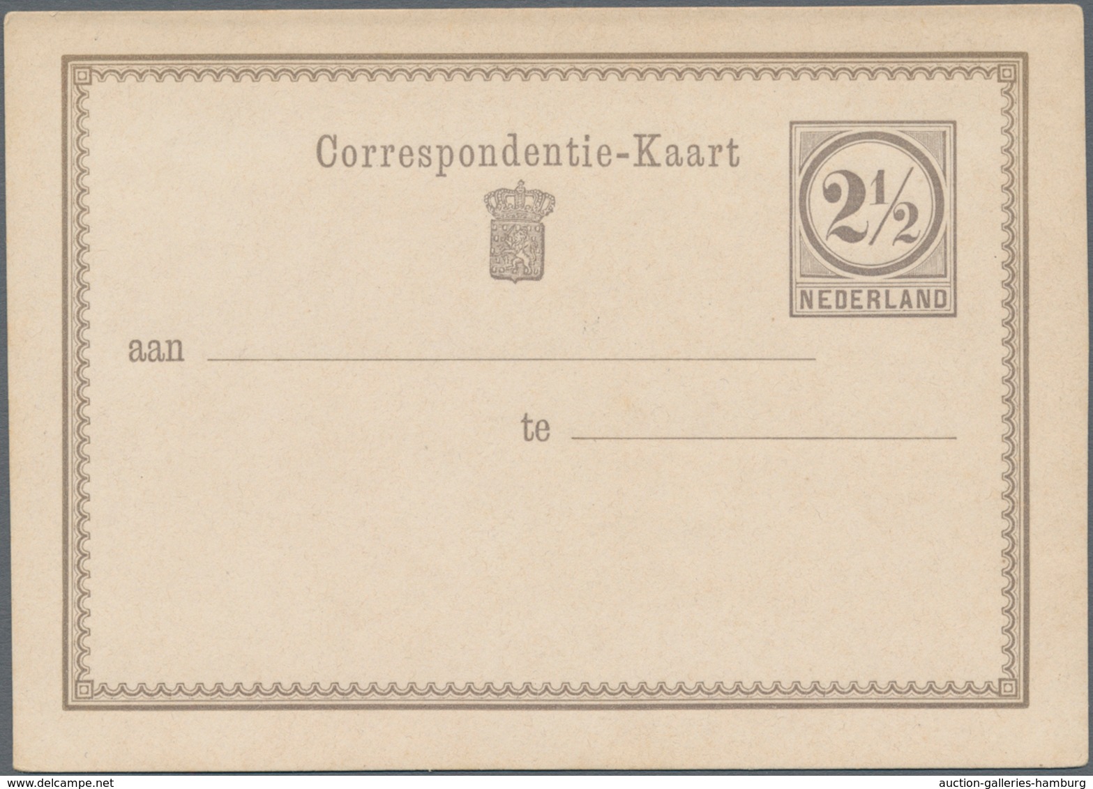 Niederlande - Ganzsachen: 1876, Five Unused Postal Stationeries As Rare Proofs In Different Colors, - Material Postal