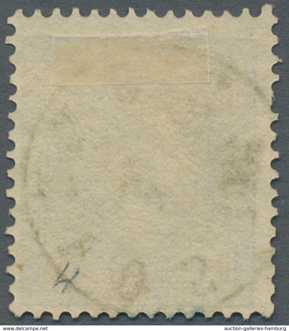 Norwegen: 1856, King Oskar I., 4 Skilling With Scarce Centric Green Postmark HØNEFOS In Very Good Co - Usados