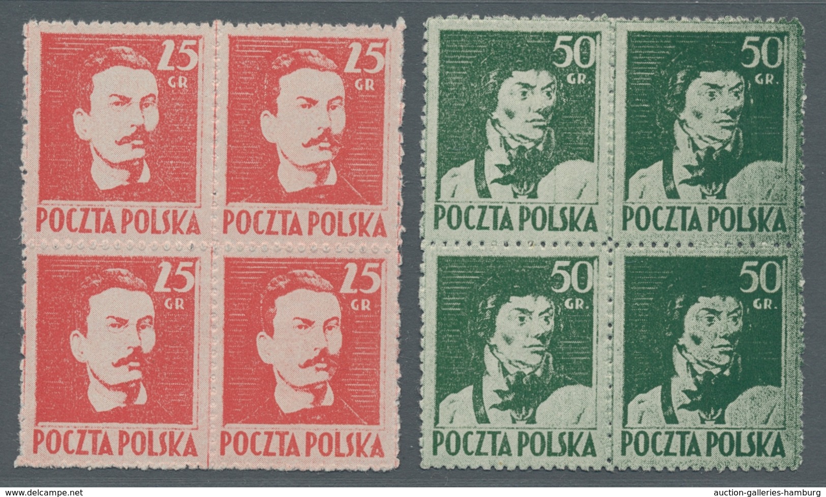 Polen: 1944, "Polnische Freiheitskämpfer" 3 Werte Komplett Ungebraucht Ohne Gummi (wie Verausgabt) J - Autres & Non Classés