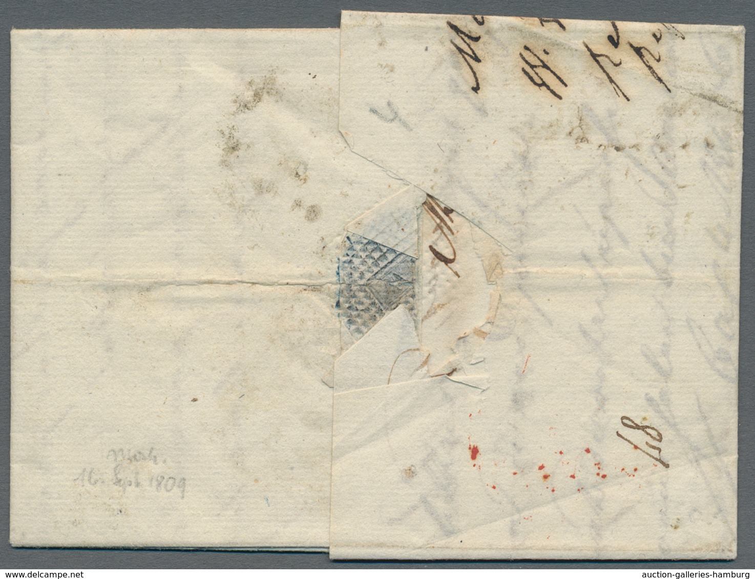 Russland - Vorphilatelie: Ca. 1796/1810 Three Covers Internal Sent From Moscow To Tambov And St. Pet - ...-1857 Prefilatelia