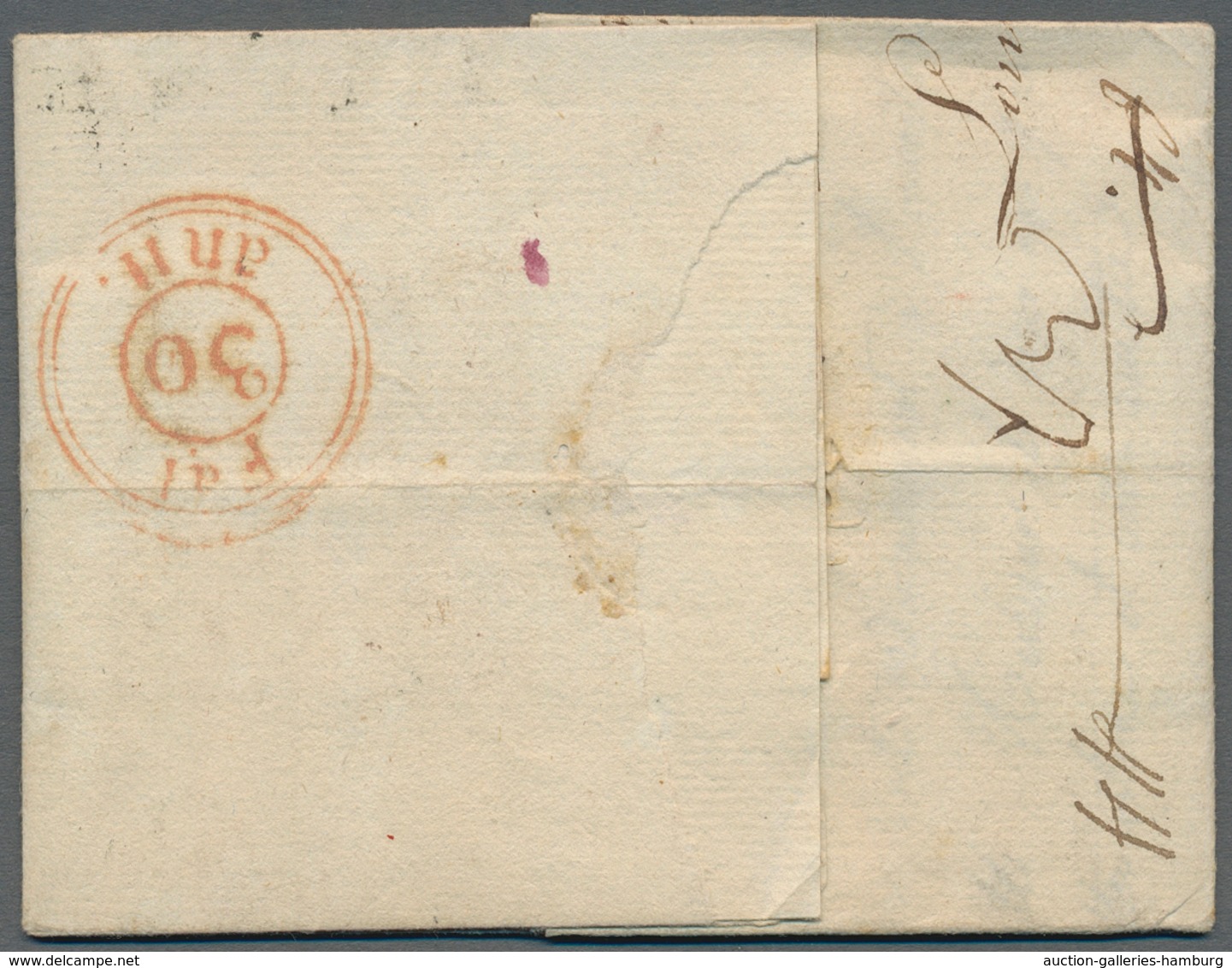Russland - Vorphilatelie: 1803 Cover From Moscow With Single Line Cancel "Par Wesel" Applied In Colo - ...-1857 Vorphilatelie