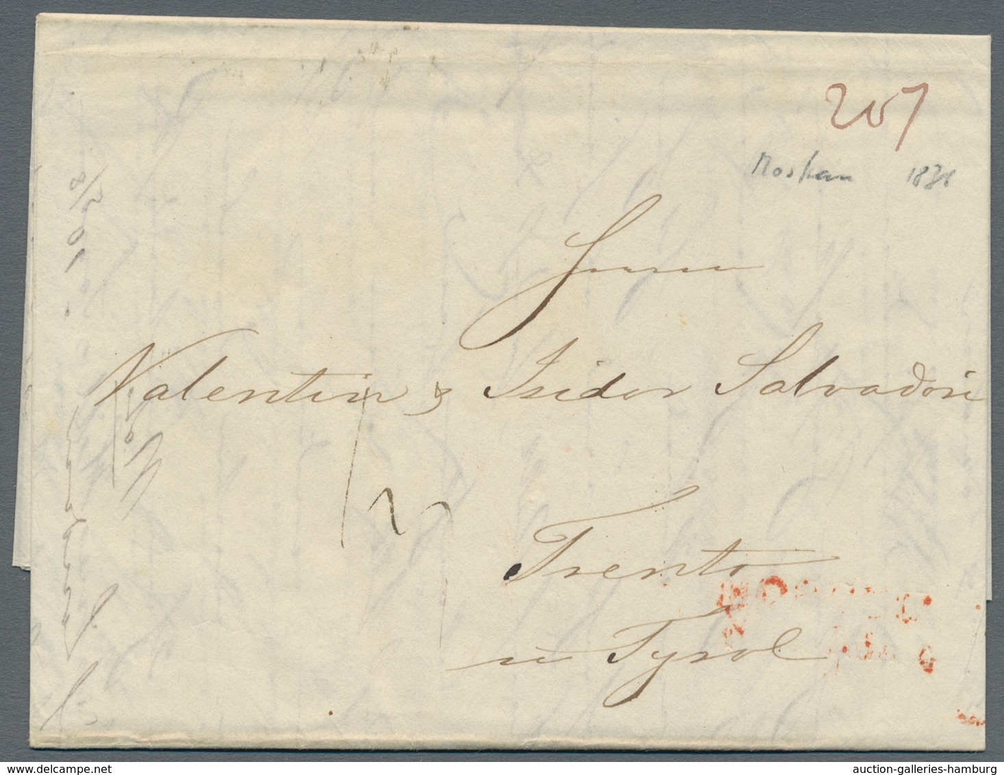 Russland - Vorphilatelie: 1836 Three Covers All Sent From Moscow With Red Double Line Cancel To Tren - ...-1857 Voorfilatelie