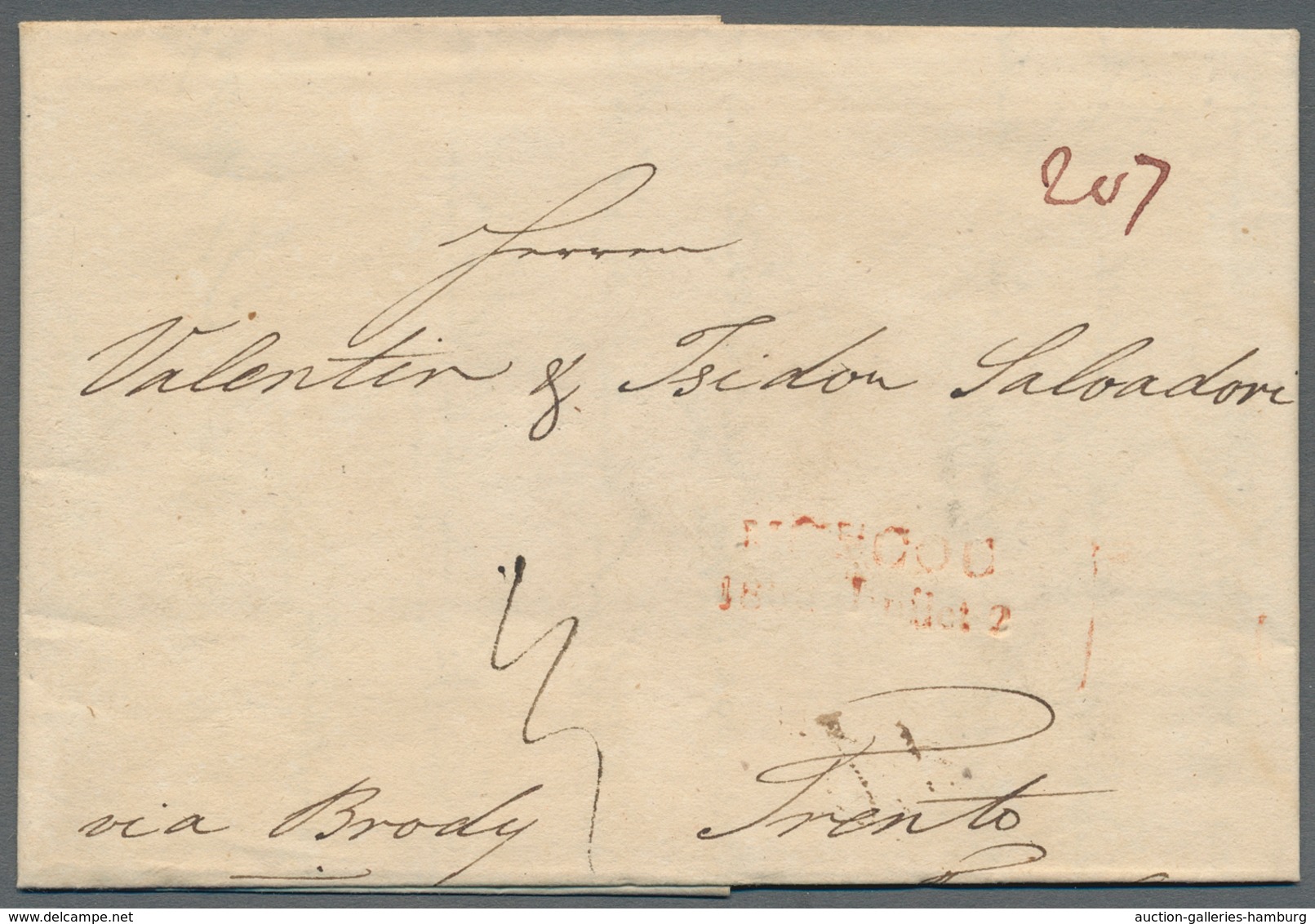 Russland - Vorphilatelie: 1836 Three Covers All Sent From Moscow With Red Double Line Cancel To Tren - ...-1857 Prefilatelia