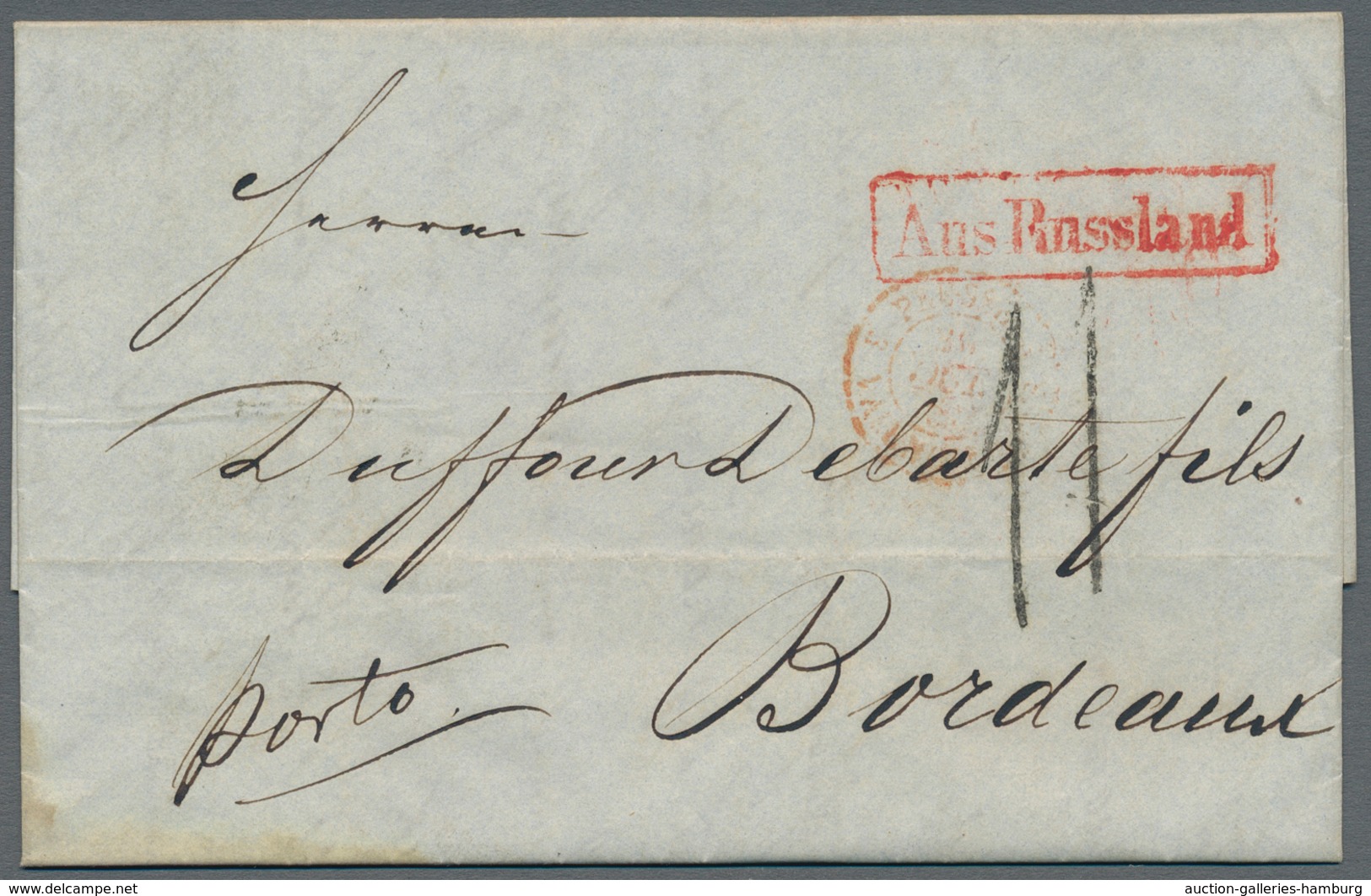 Russland - Vorphilatelie: 1845/56 Four Covers All Sent From/to St. Petersburg With Different Cancels - ...-1857 Vorphilatelie