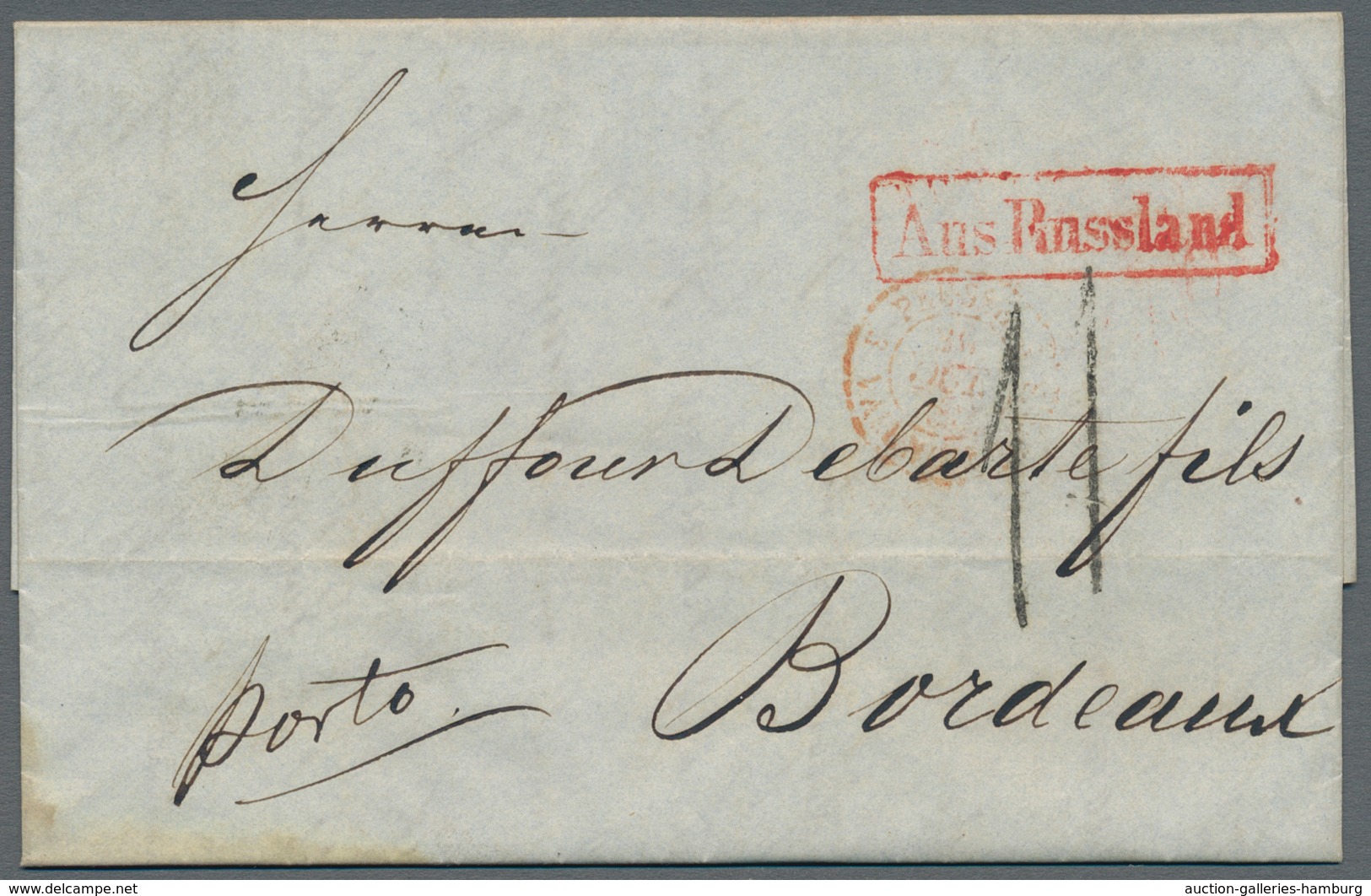 Russland - Vorphilatelie: 1845/56 Four Covers All Sent From/to St. Petersburg With Different Cancels - ...-1857 Voorfilatelie