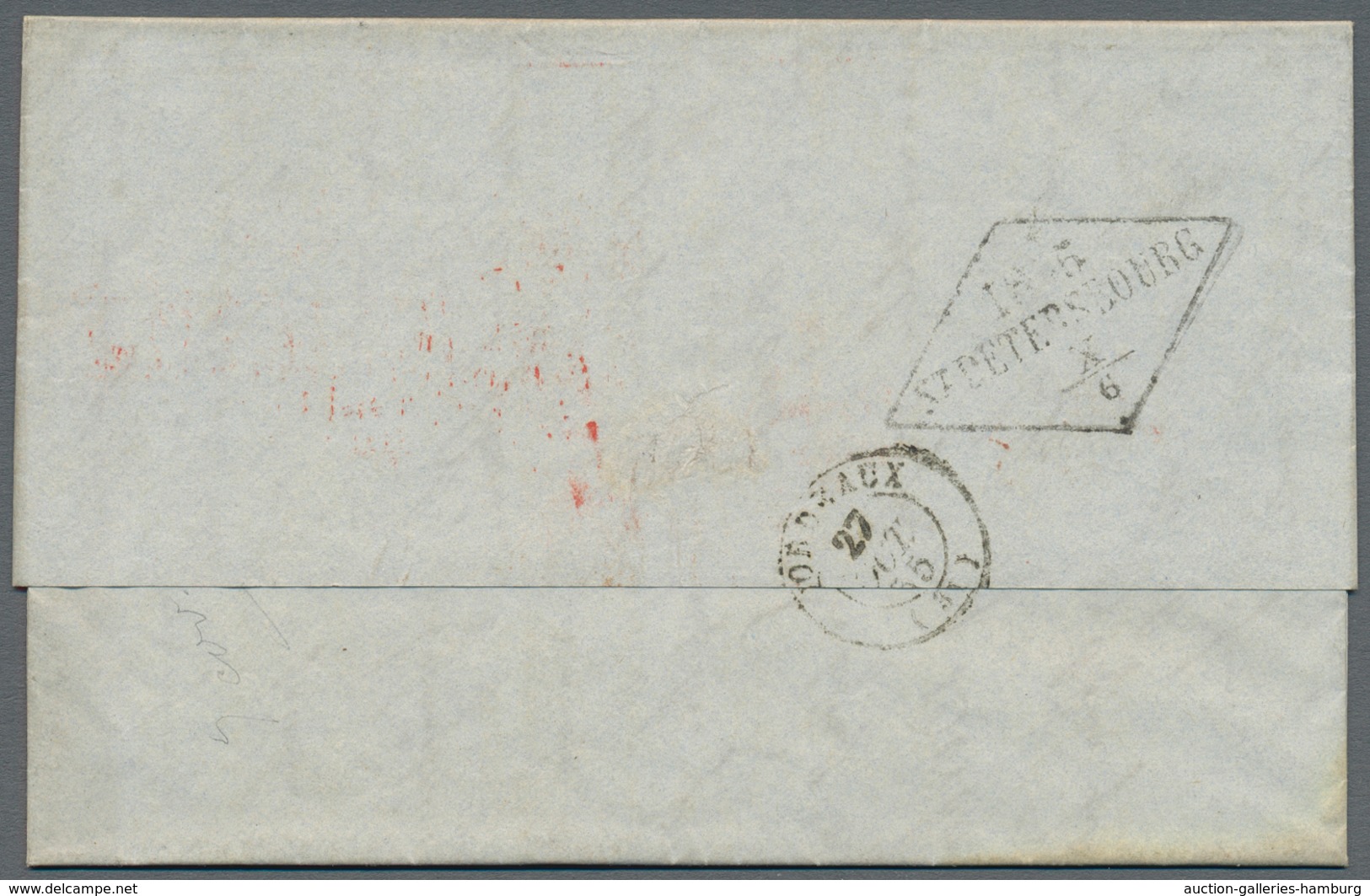 Russland - Vorphilatelie: 1845/56 Four Covers All Sent From/to St. Petersburg With Different Cancels - ...-1857 Prefilatelia