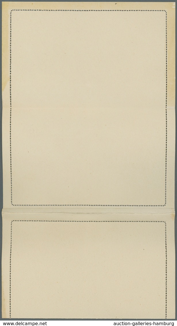 Russland - Ganzsachen: 1906, PROOF Of Stationery Letter Card With Attached Response Part, Presented - Enteros Postales