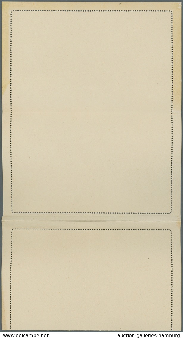 Russland - Ganzsachen: 1906, PROOF Of Stationery Letter Card With Attached Response Part, Presented - Entiers Postaux