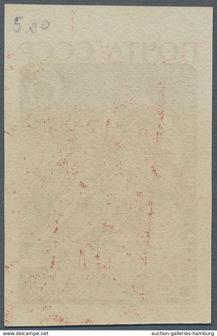 Sowjetunion: 1966, 6 Kop. Schota Rustaweli, Imperf. Proof In Bright Reddish-brown On Ungummed Paper, - Sonstige & Ohne Zuordnung