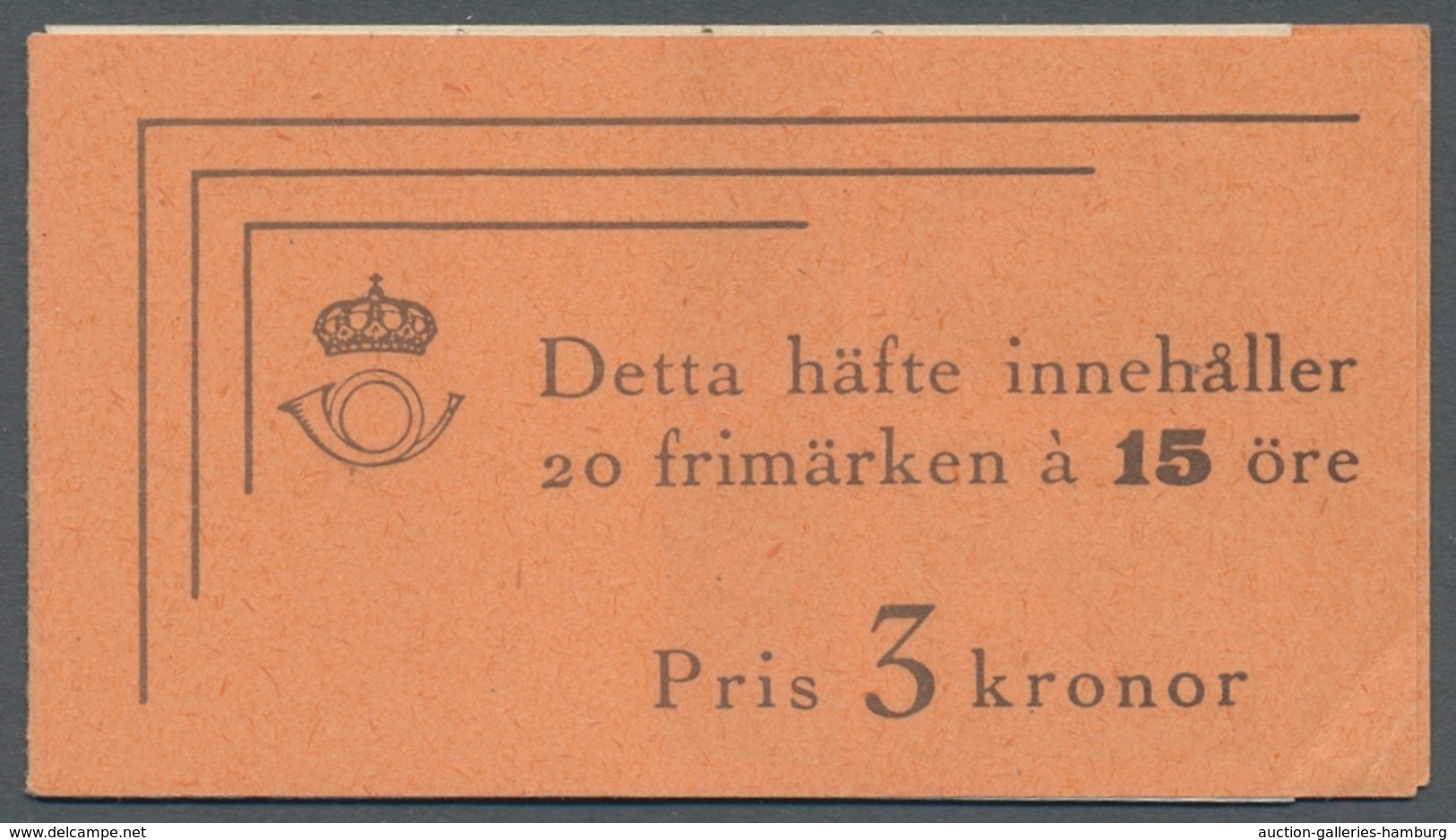 Schweden - Markenheftchen: 1939, "15 Öre Dr. Von Linne Perforated On Three Sides", Complete Mint Nev - 1951-80