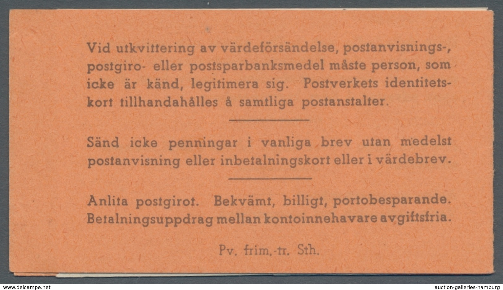 Schweden - Markenheftchen: 1939, "15 Öre Dr. Von Linne Perforated On Three Sides", Complete Mint Nev - 1951-80