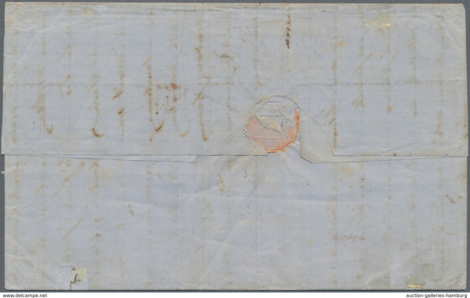 Schweiz: 1866, Brief Von "WINTERTHUR 24. MAI 66" Via Queentown Und BOSTEN BR. 8 JUN PAID" Nach New O - Gebraucht