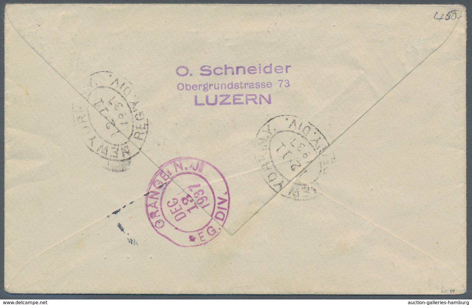 Schweiz: 1937, Pro Juventute 4 Werte Komplett Entwertet "Luzern 1.XII.37" Auf Echtgelaufenem Ersttag - Oblitérés
