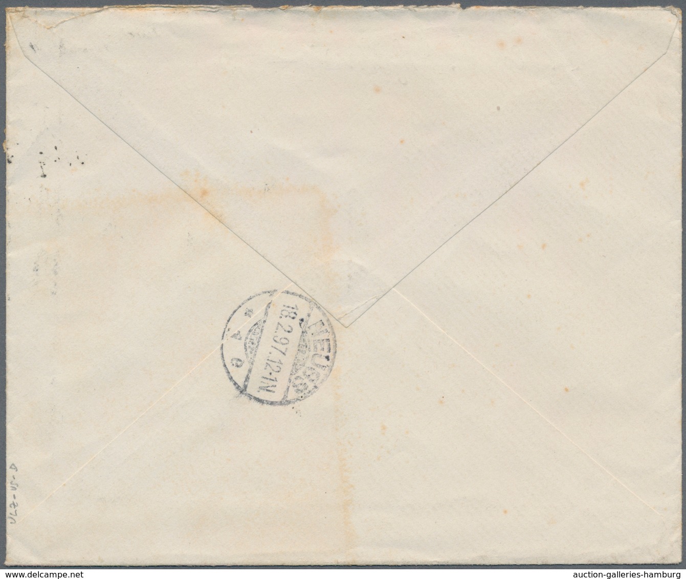 Türkei - Stempel: 1897 "TRABLUS SAM" (Isfila #6 RR) Postmark Of TRIPOLI SYRIA On Cover Franked With - Sonstige & Ohne Zuordnung