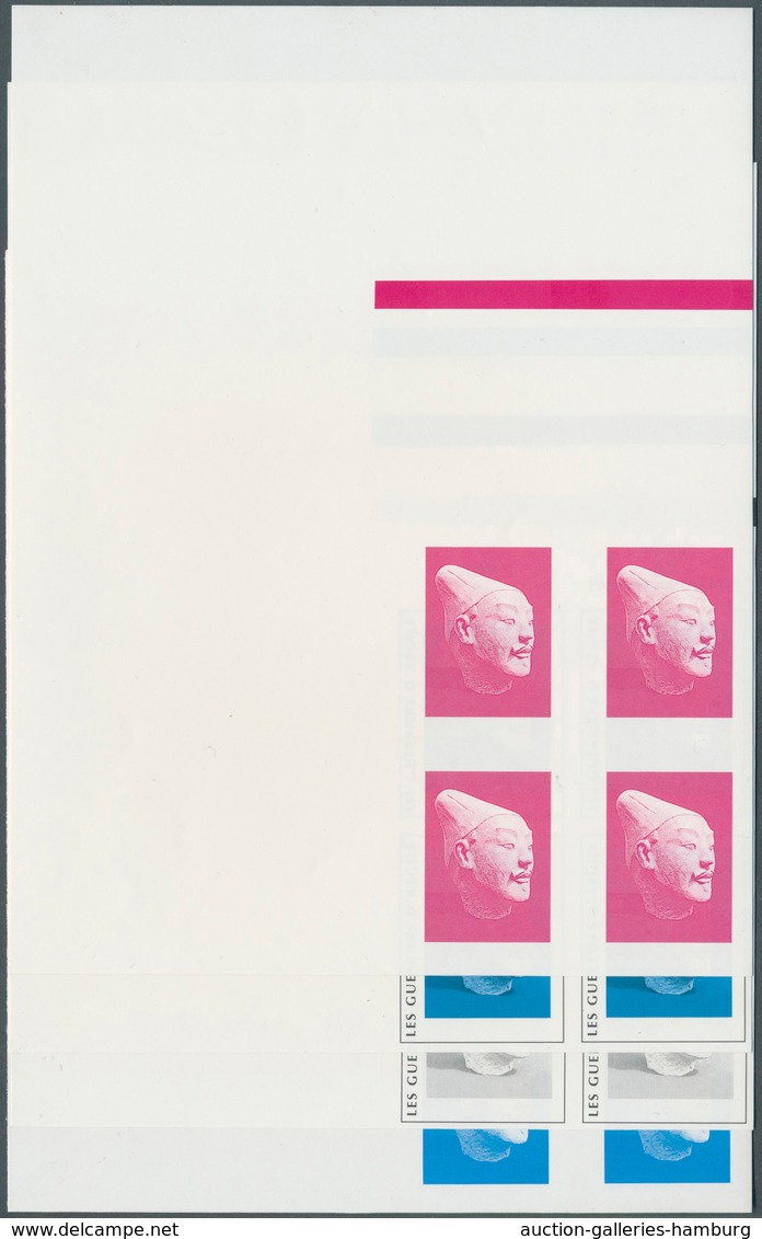 Vereinte Nationen - Genf: 1997, UNO Geneva. Imperforate Progressive Proof (10 Phases) In Corner Bloc - Ungebraucht