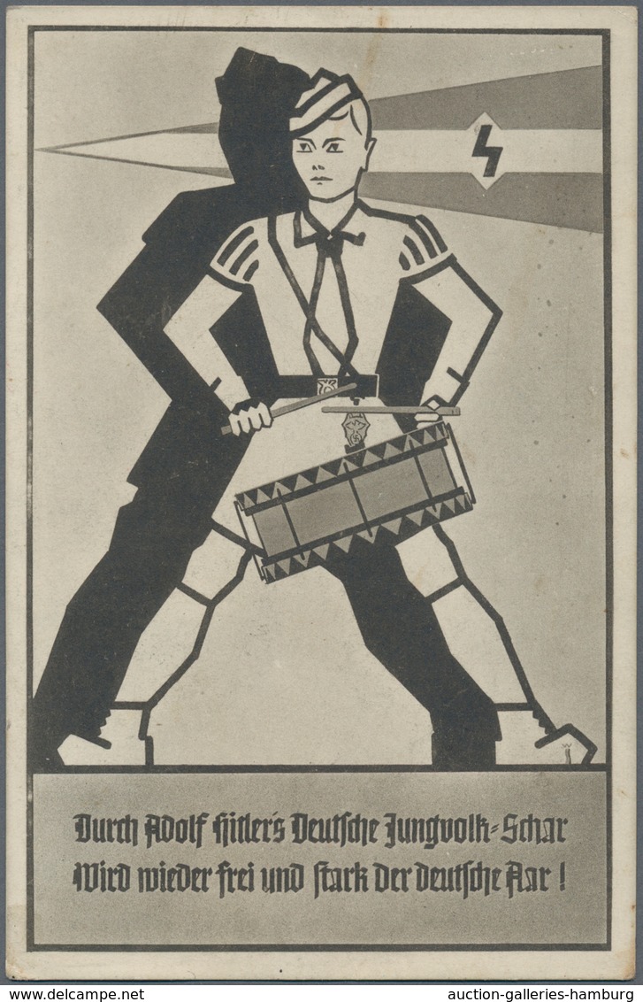 Ansichtskarten: Propaganda: 1934, DEUTSCHES JUNGVOLK, S/w Karte Mit Abb. Trommler In DJ-Uniform Und - Political Parties & Elections