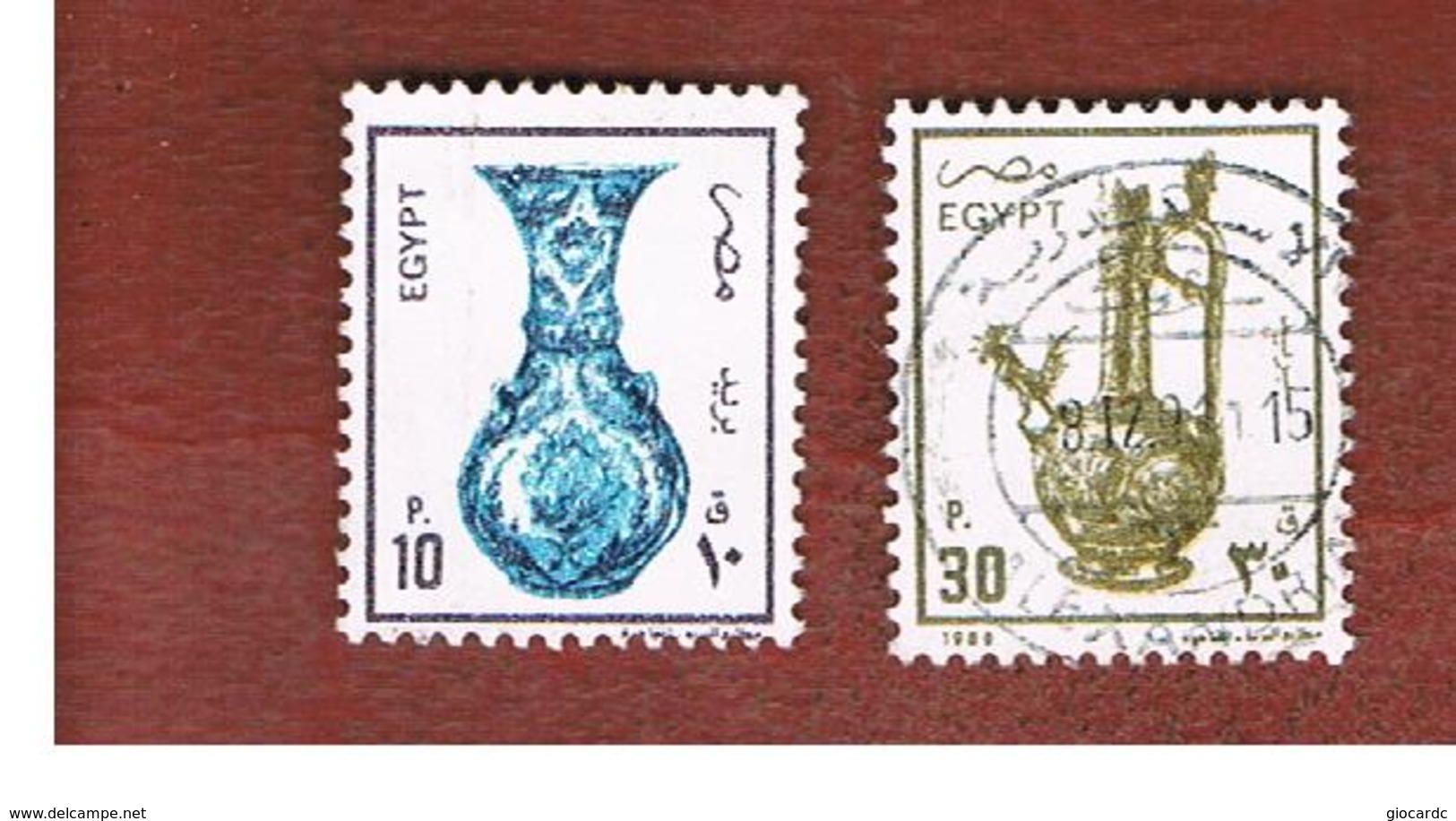 EGITTO (EGYPT) - SG 1580.1585 - 1989  ANCIENT ARTIFACTS  - USED ° - Used Stamps