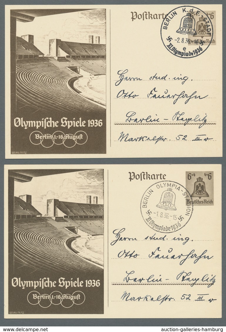 Thematik: Olympische Spiele / Olympic Games: 1936 - BERLIN/GARMISCH: Offizielles Geschenkheft Der Re - Other & Unclassified