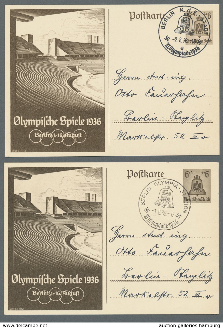 Thematik: Olympische Spiele / Olympic Games: 1936 - BERLIN/GARMISCH: Offizielles Geschenkheft Der Re - Autres & Non Classés
