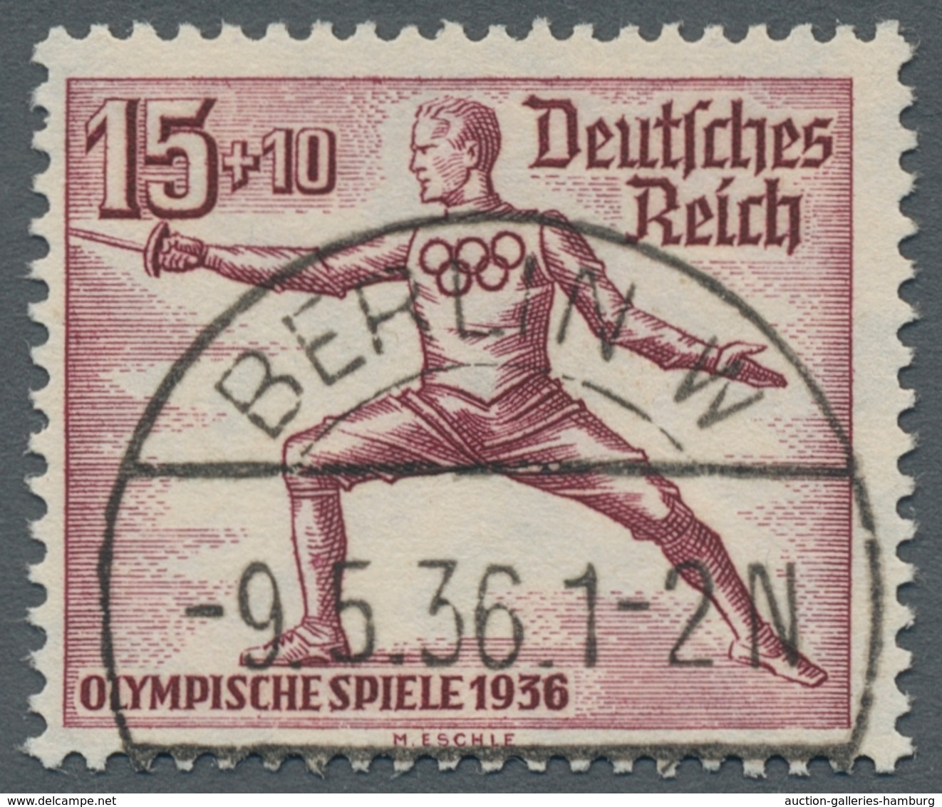 Thematik: Olympische Spiele / Olympic Games: 1936 - BERLIN: Der Komplette Satz (Mi. 609-16) Je Mit E - Other & Unclassified