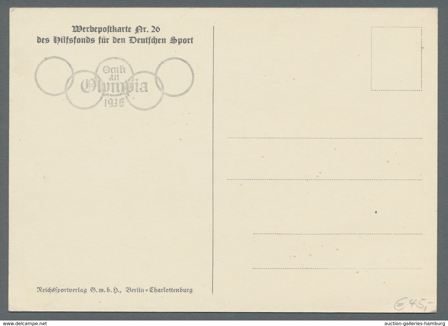 Thematik: Olympische Spiele / Olympic Games: 1936 - BERLIN: 16 Verschiedene Werbekarten In Meist Seh - Otros & Sin Clasificación