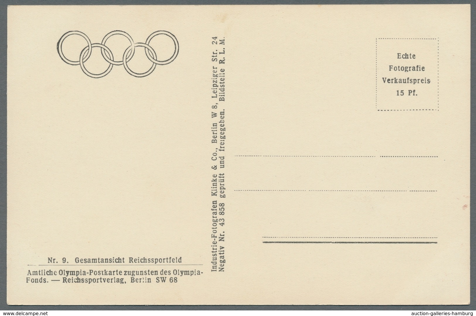 Thematik: Olympische Spiele / Olympic Games: 1936 - BERLIN: 14 S/w-Sonderkarten Ex Bild 3-115 In Seh - Otros & Sin Clasificación