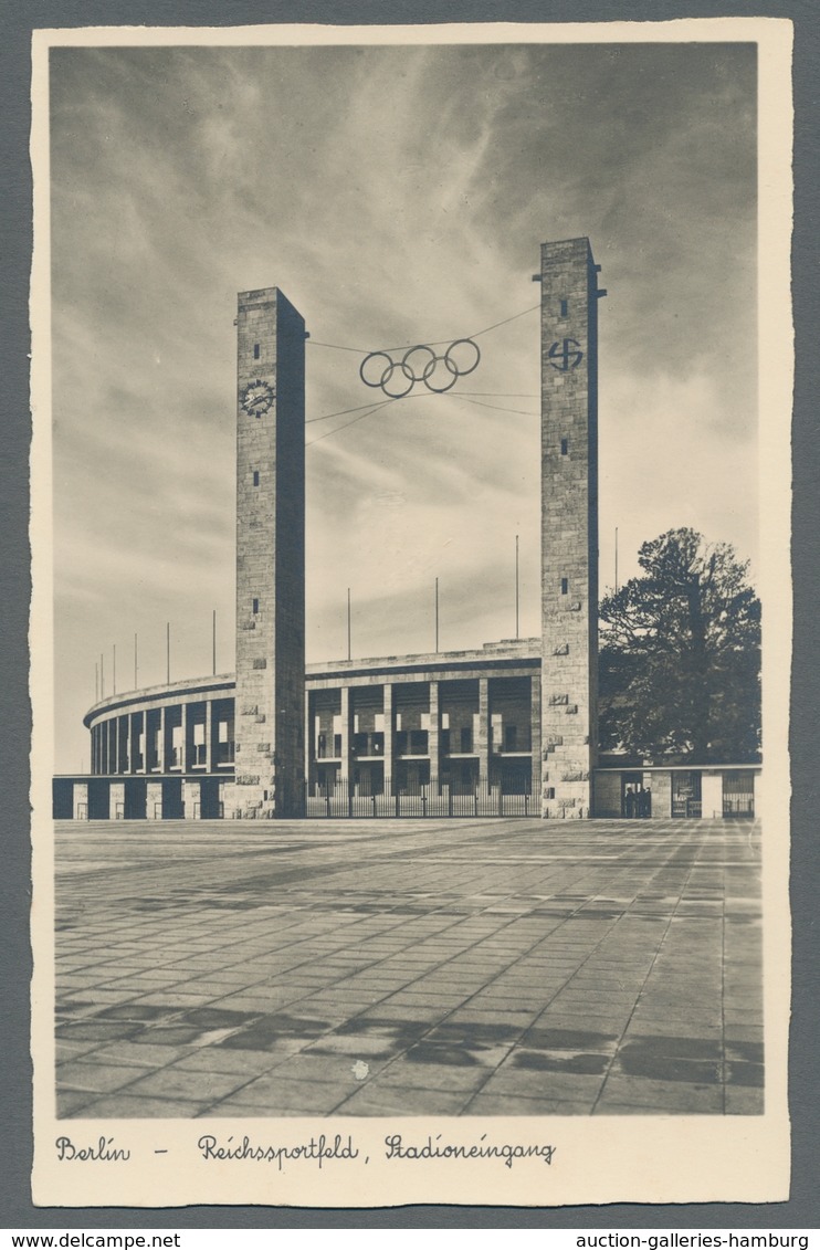Thematik: Olympische Spiele / Olympic Games: 1936 - BERLIN: Fünf Ungebrauchte Offizielle S/w-Fotokar - Sonstige & Ohne Zuordnung